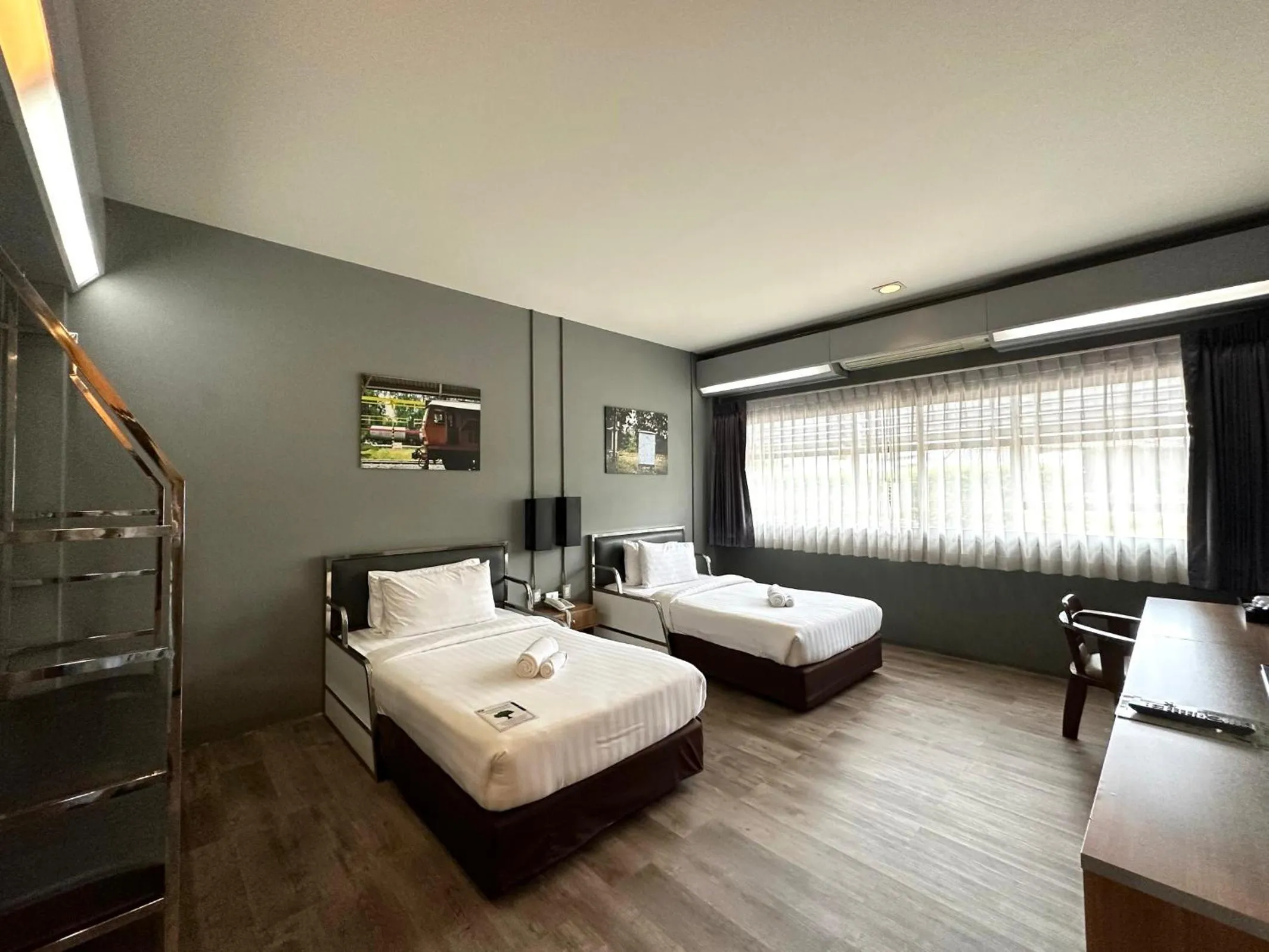 Bed in The Terminal Khon Kaen Hotel