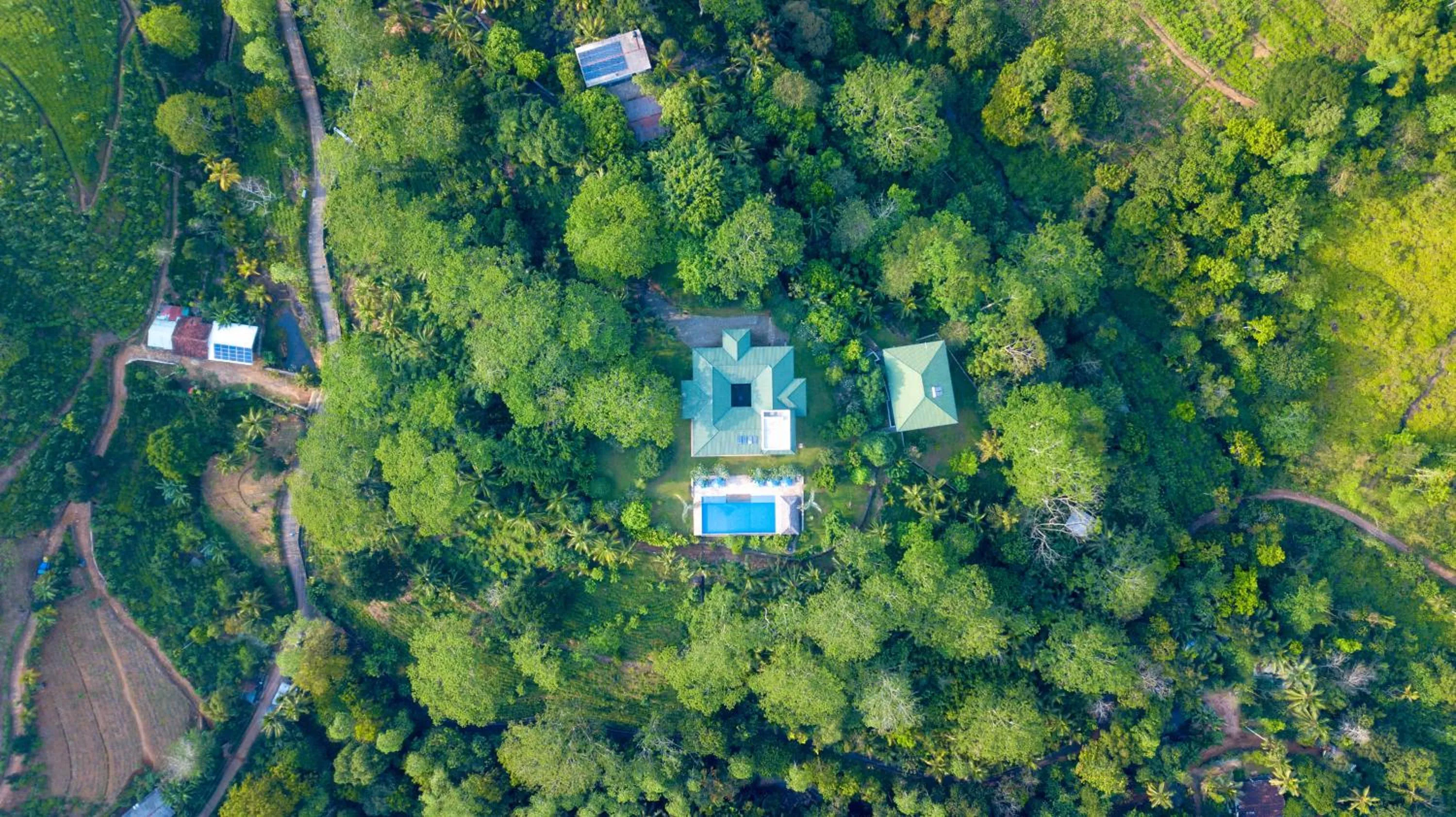 Garden view in Niyagama House