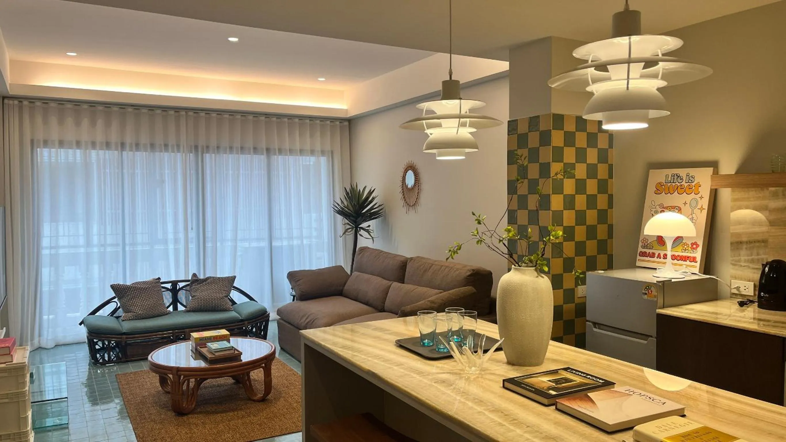 Living room in Theme Boutique Hotel Bangkok