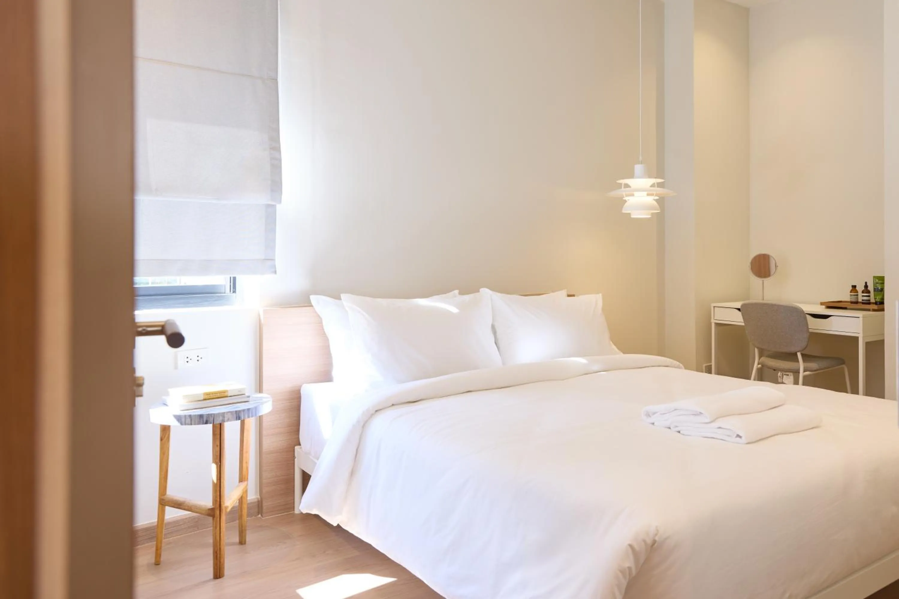 Bed in Theme Boutique Hotel Bangkok