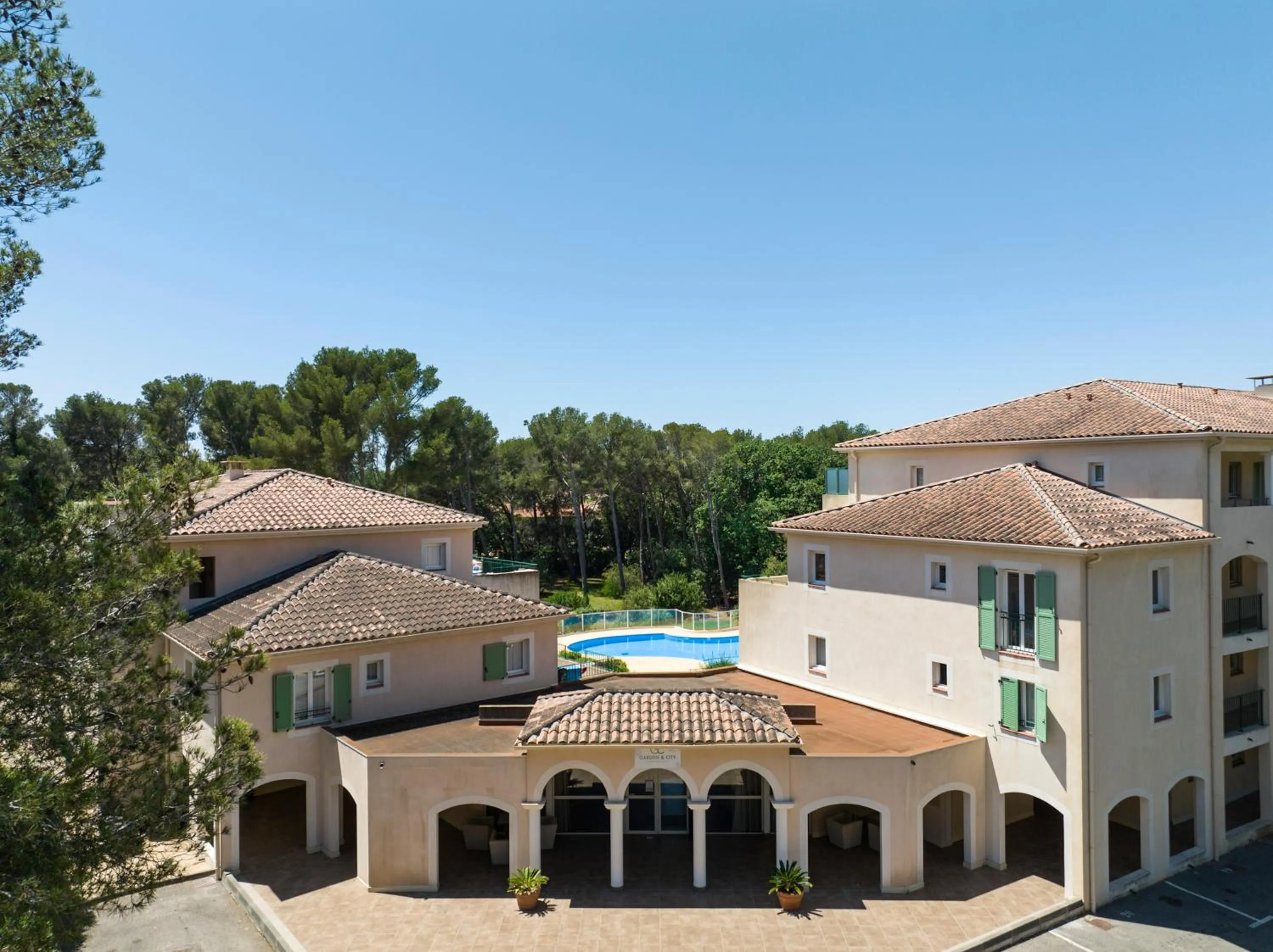 Bird's eye view in Garden & City Six-Fours-les-Plages