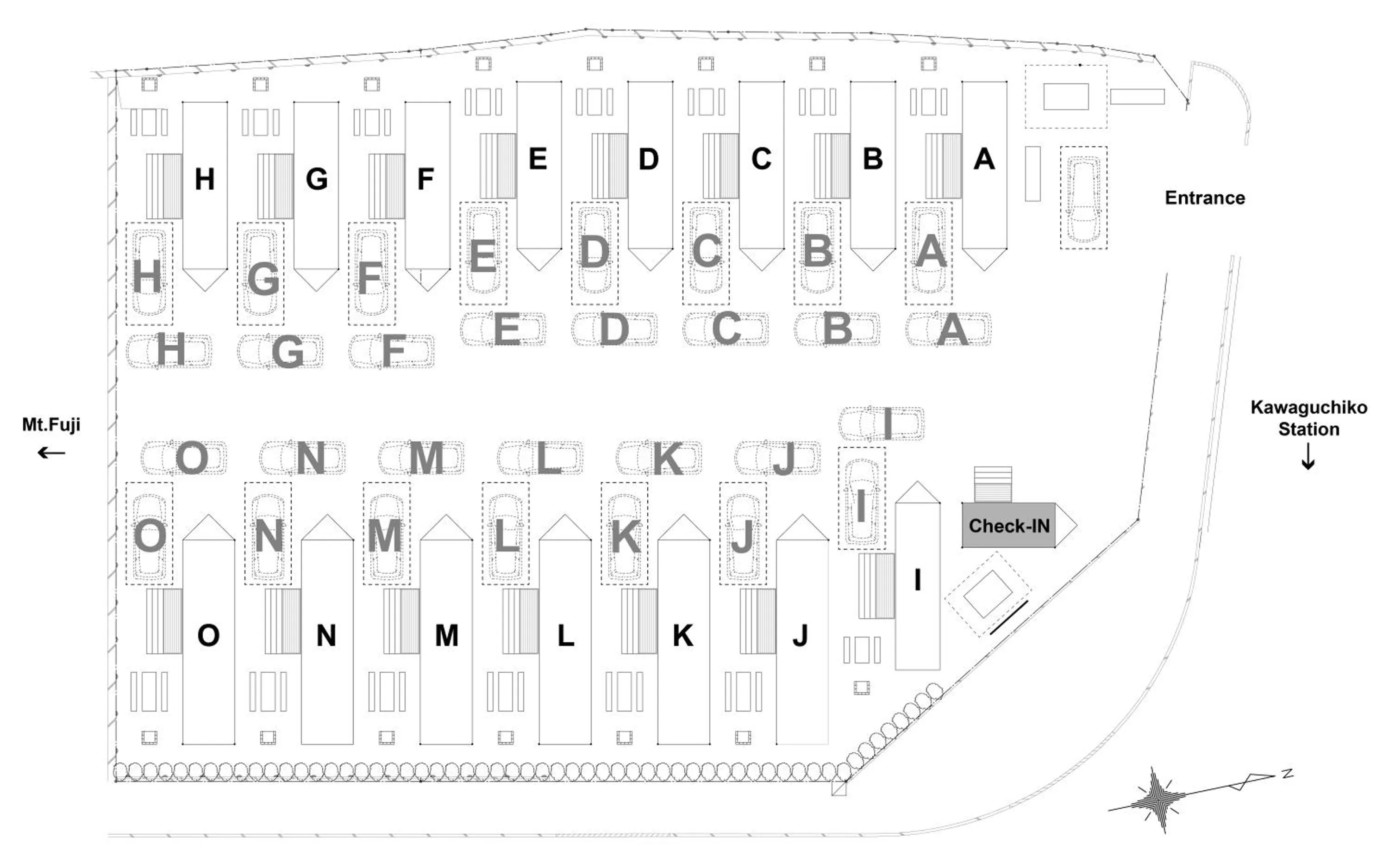 Floor plan in Mt Fuji Glamping TOURIST VILLA Kawaguchiko