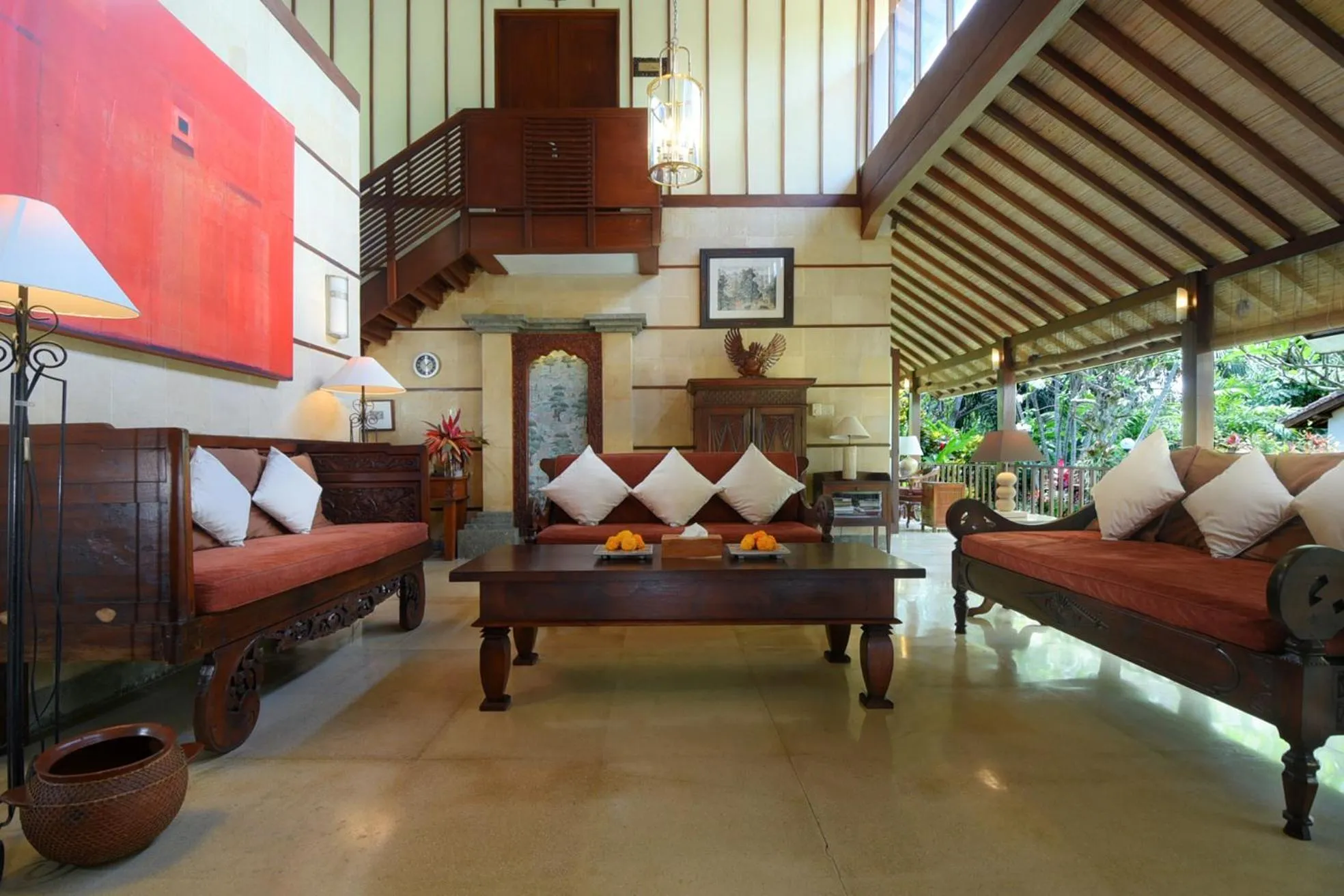 Living room in Rumah Ganesha Ubud