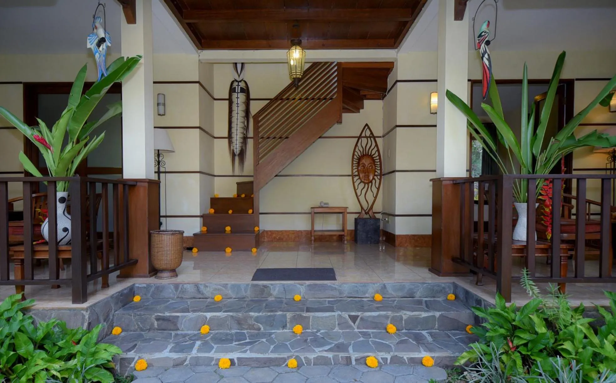 Facade/entrance in Rumah Ganesha Ubud