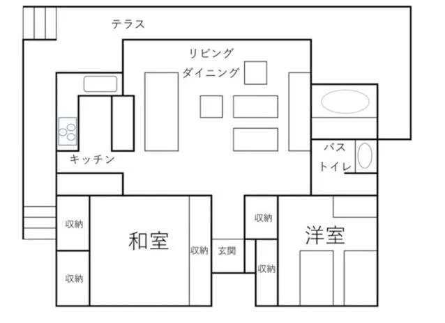 Floor plan in wisteria Ocean Nakijin