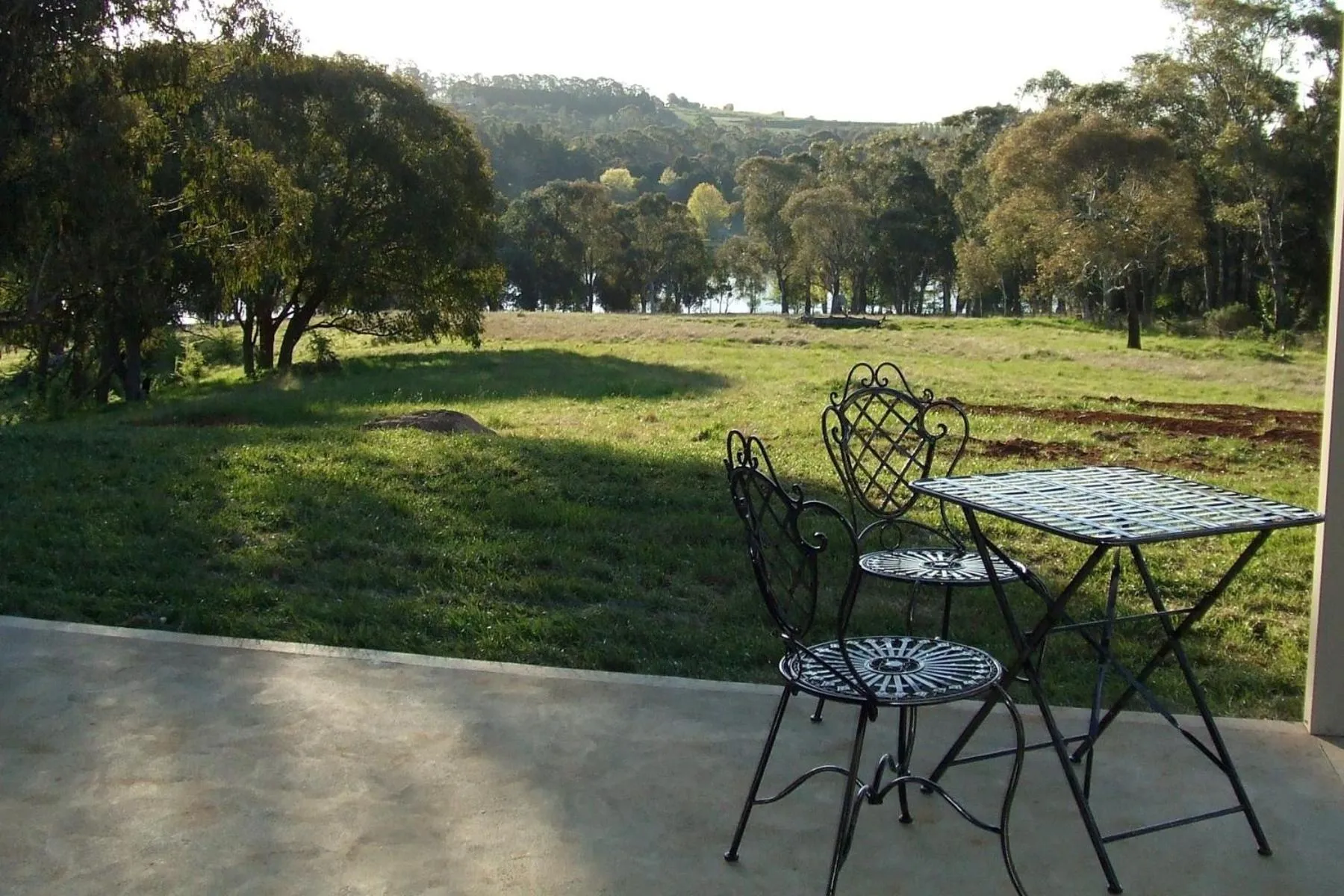 Patio in Lakeview Luxury Retreat