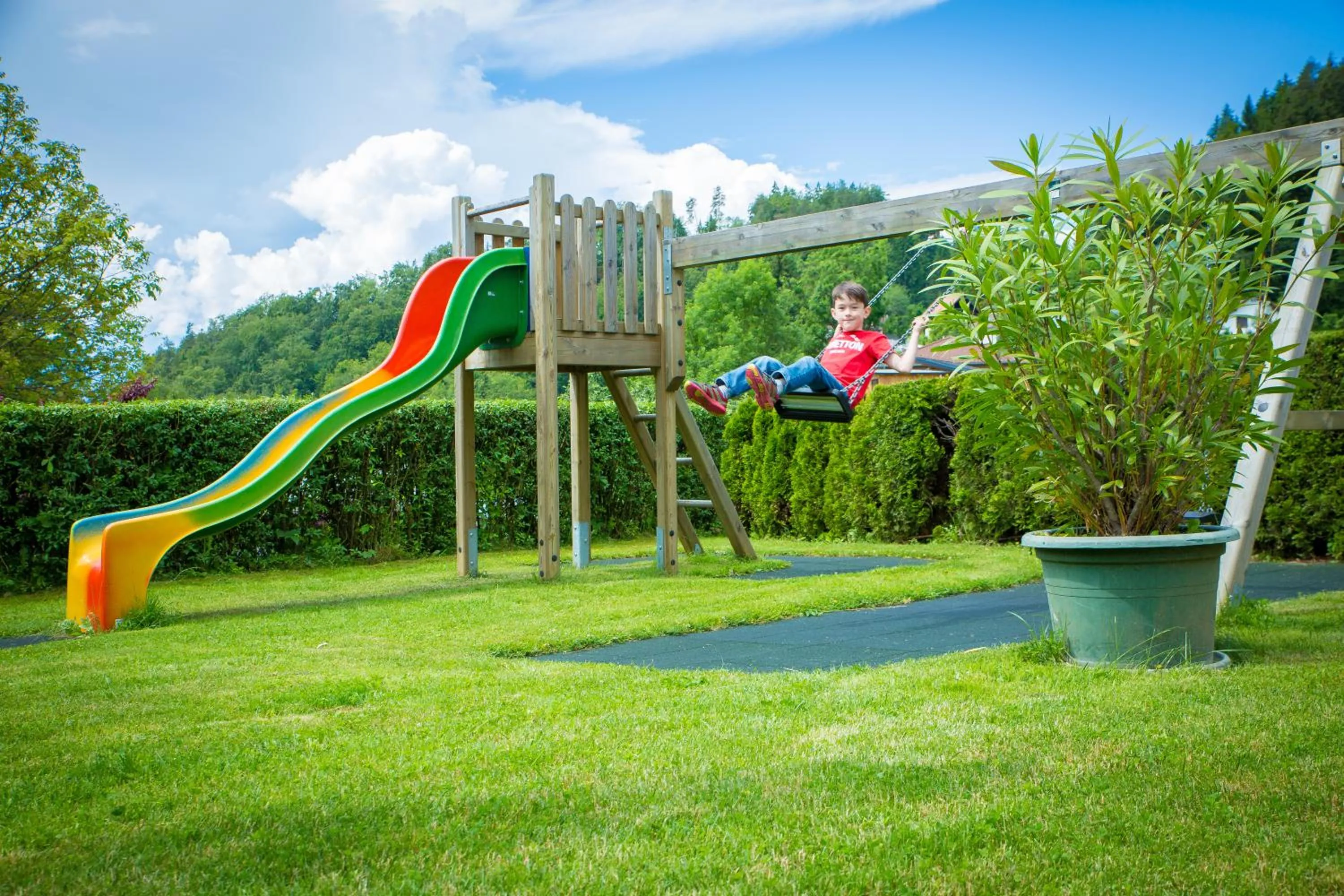 Children play ground in Hotel Restaurant Thadeushof