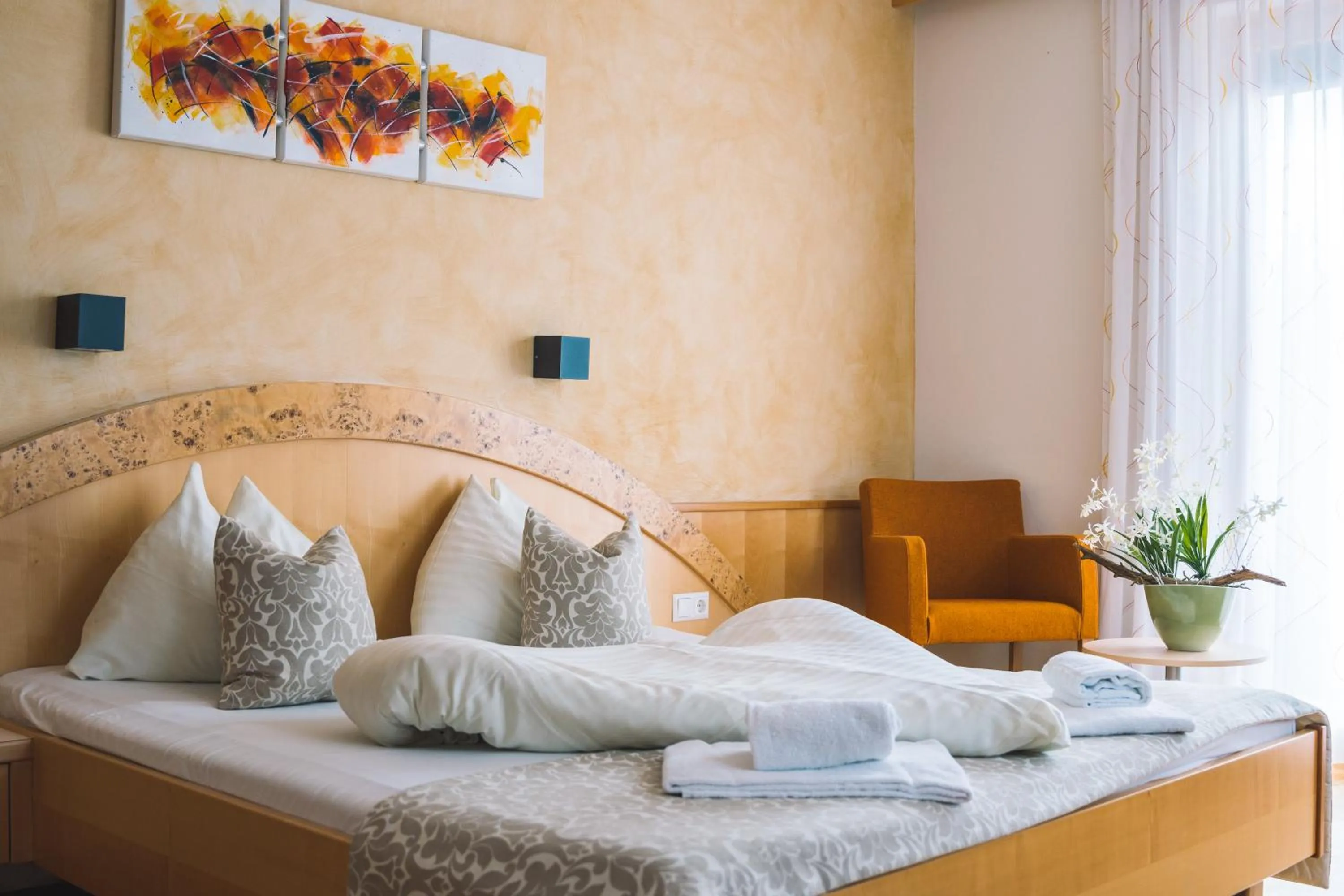 Bed in Hotel Restaurant Thadeushof