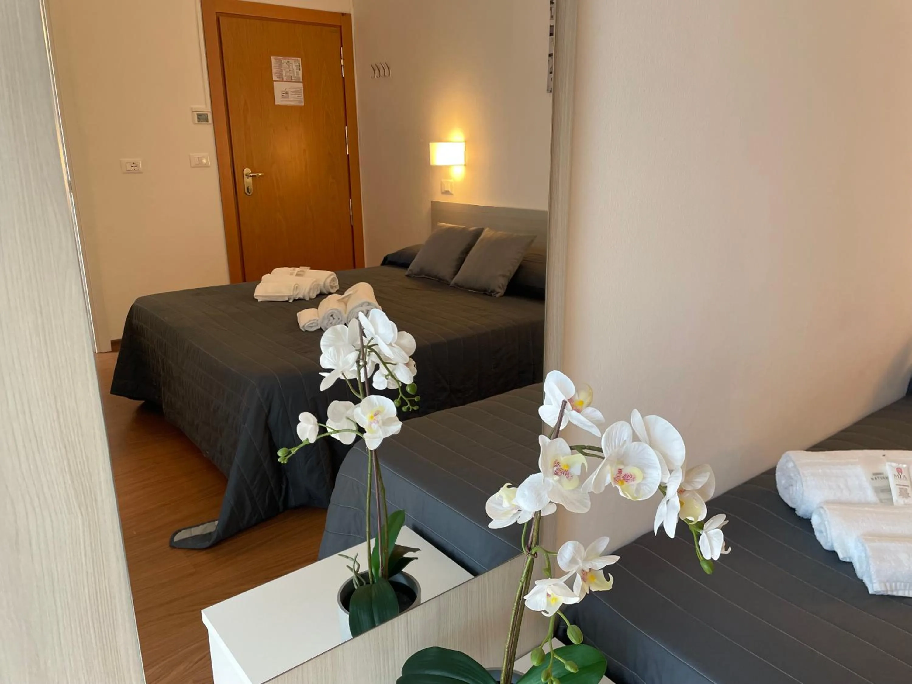 Bed in Hotel Augustus