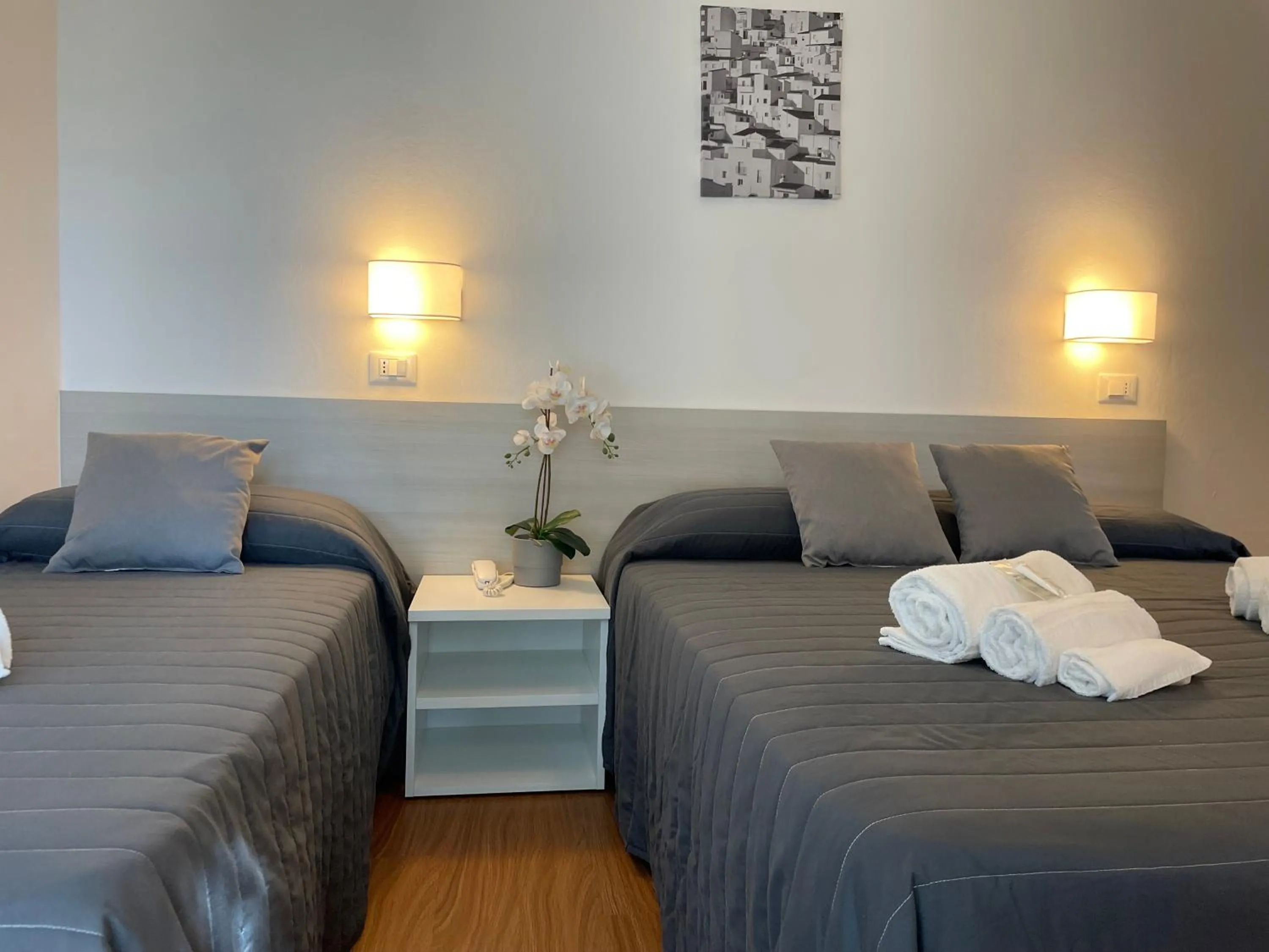 Bed in Hotel Augustus