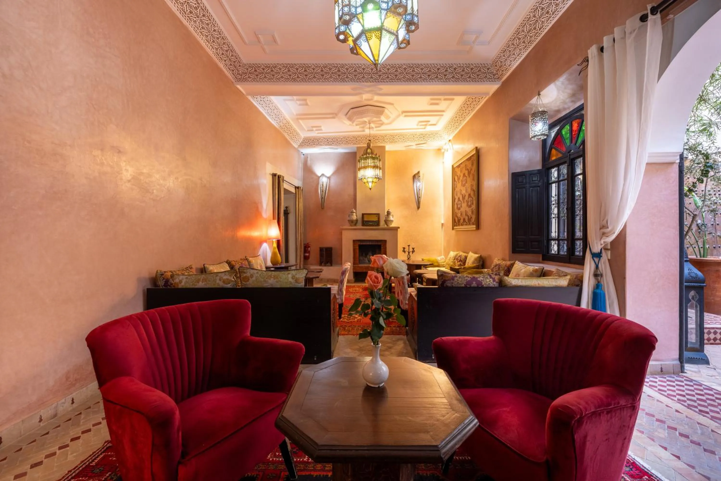 Communal lounge/ TV room in Riad Saba