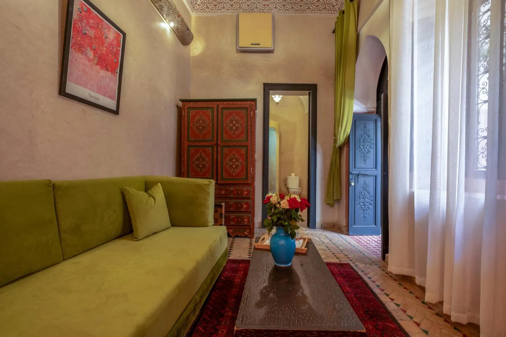 Seating area in Riad Saba