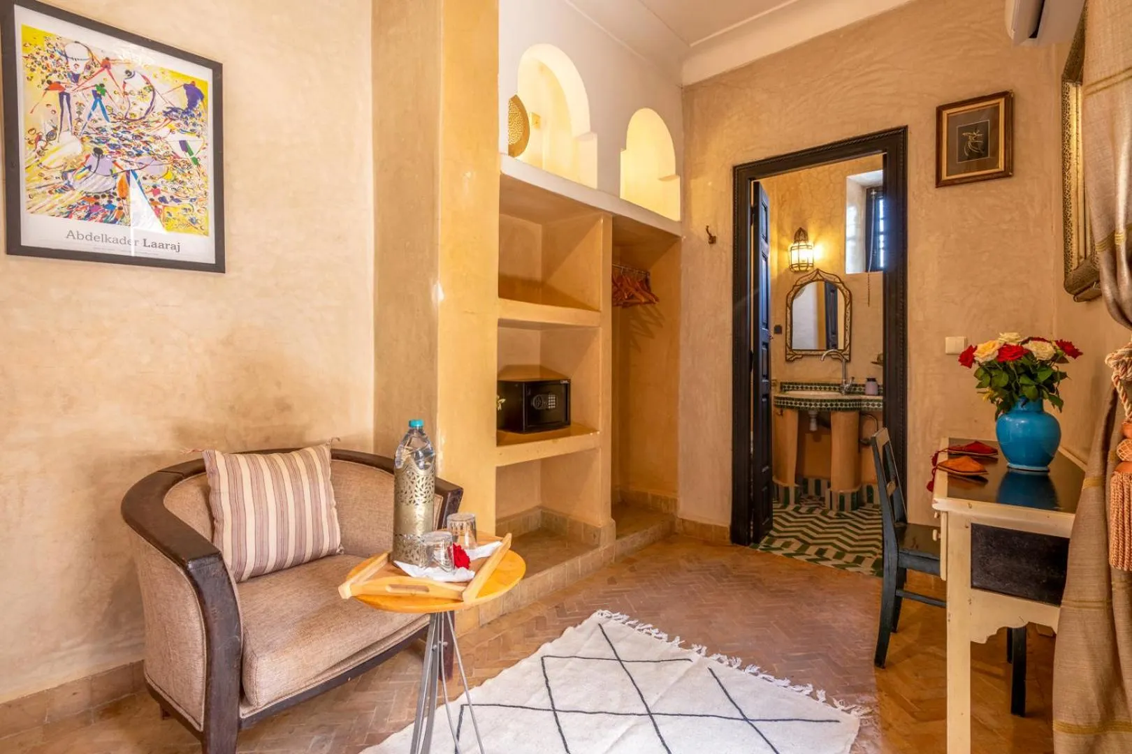 Seating area in Riad Saba