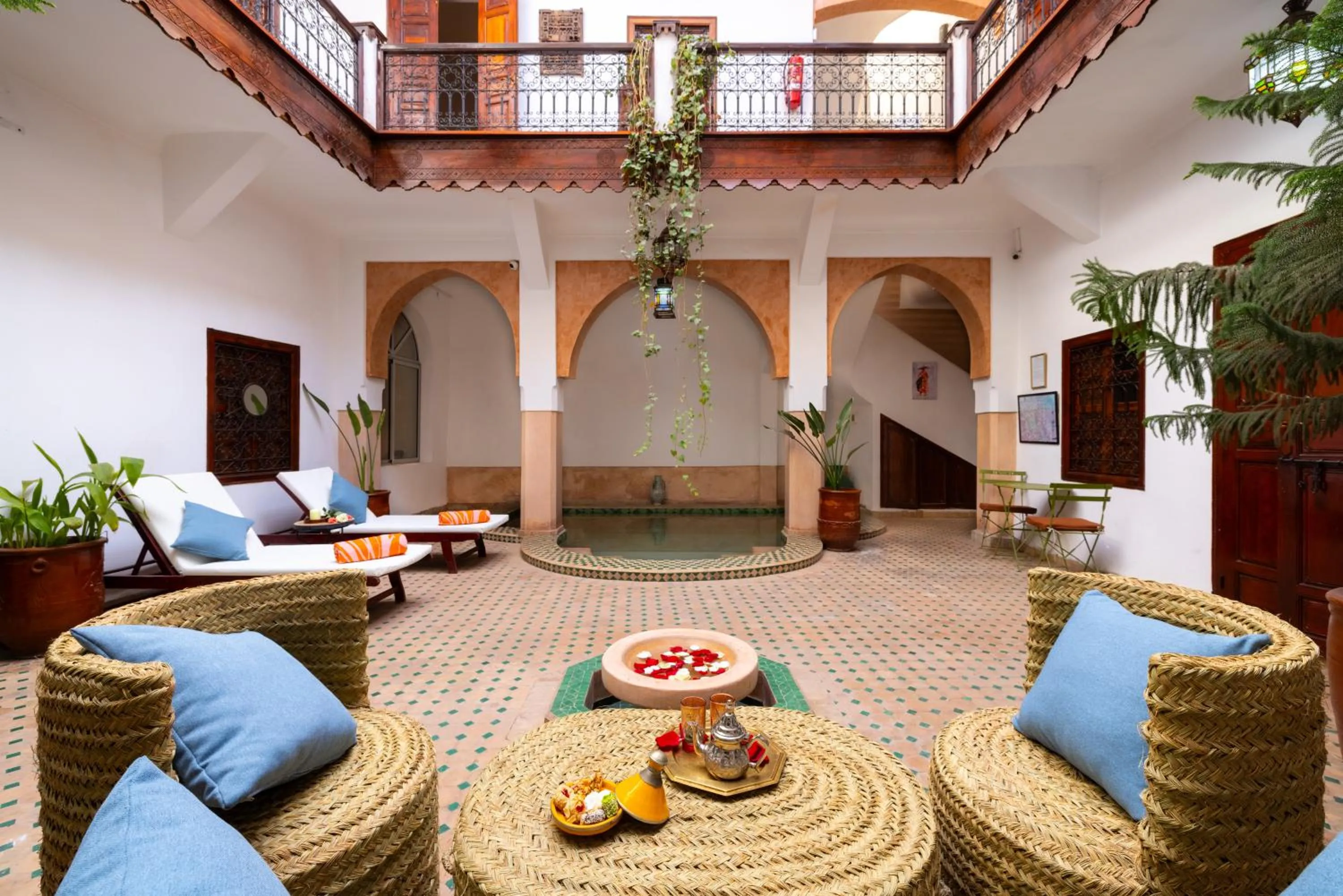 Seating area in Riad Saba