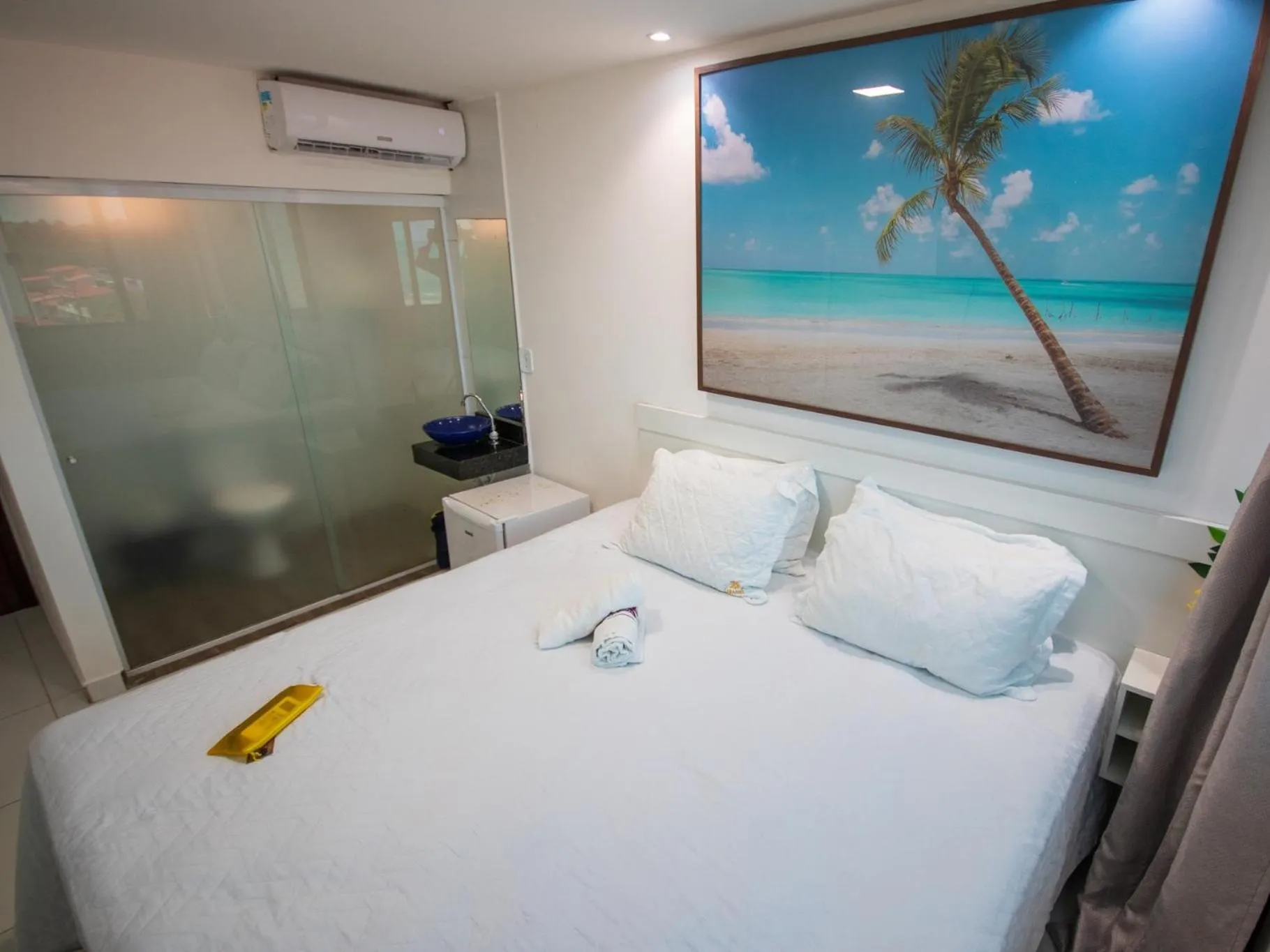 Bed in Pousada dos Cabanos