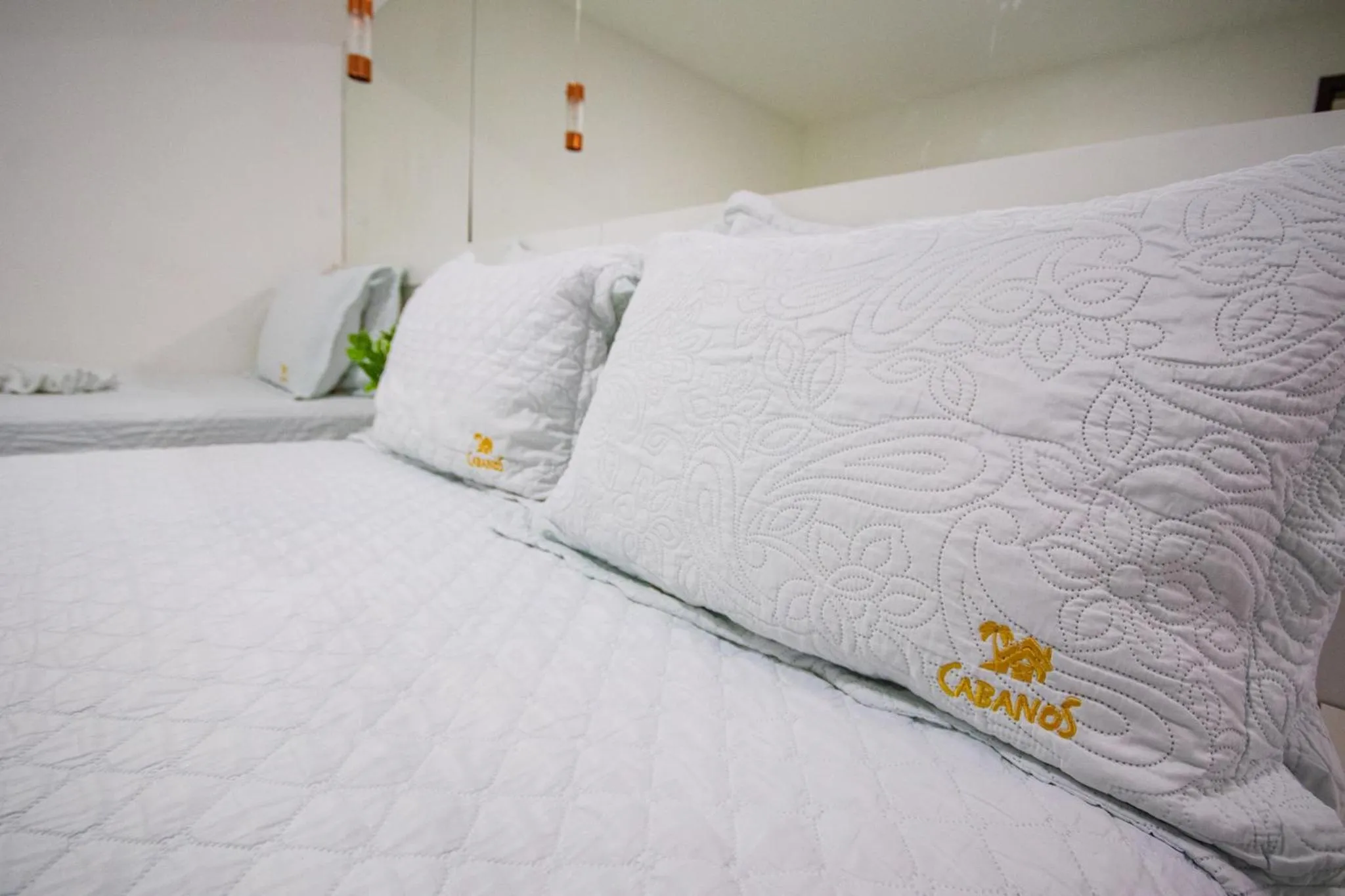 Bed in Pousada dos Cabanos