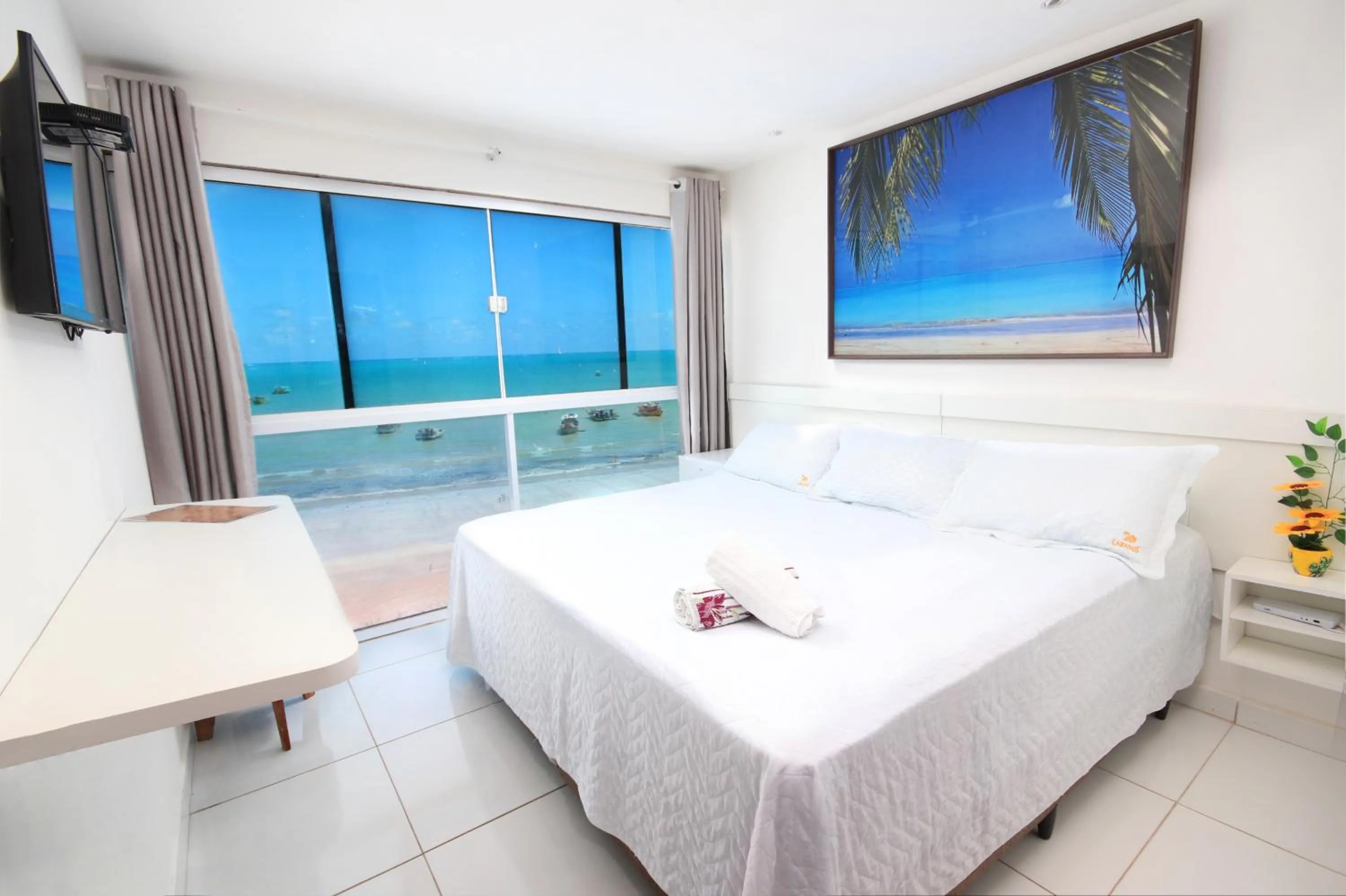 Bed in Pousada dos Cabanos