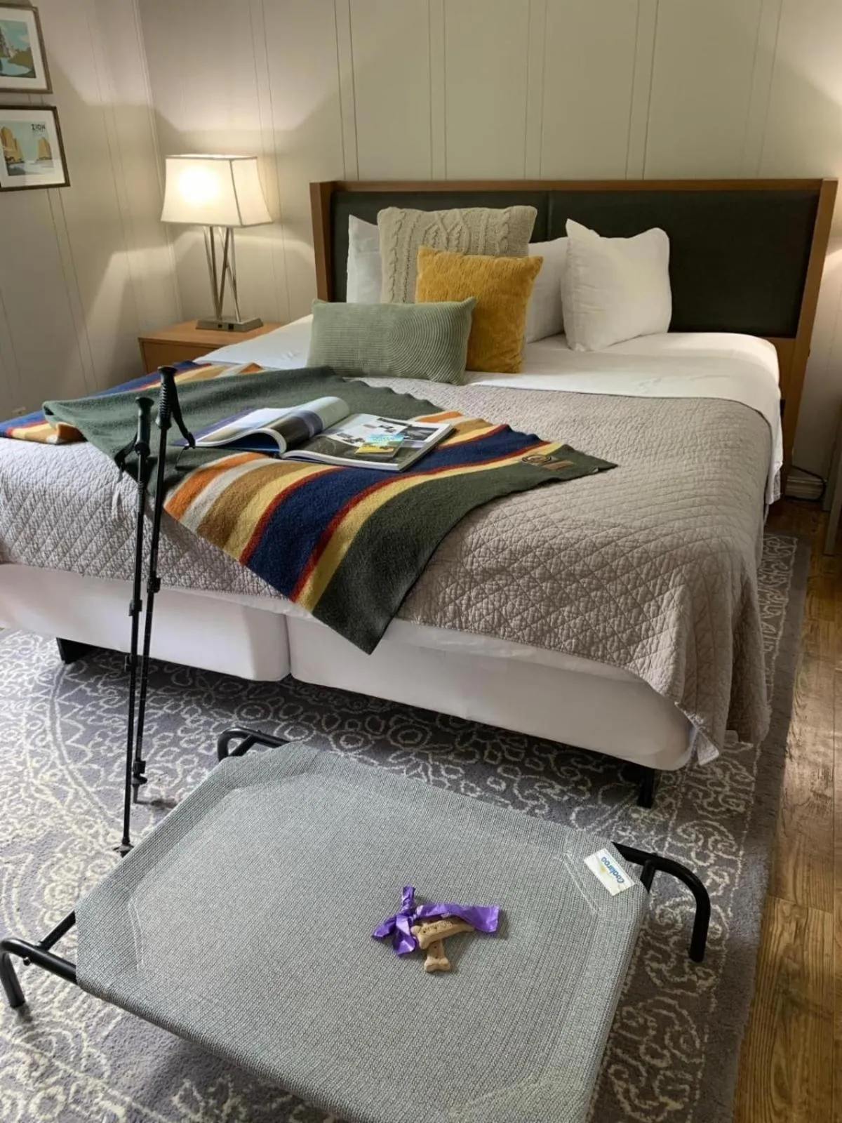 Bed in Loblolly Pines Adventure Cabin 2 King