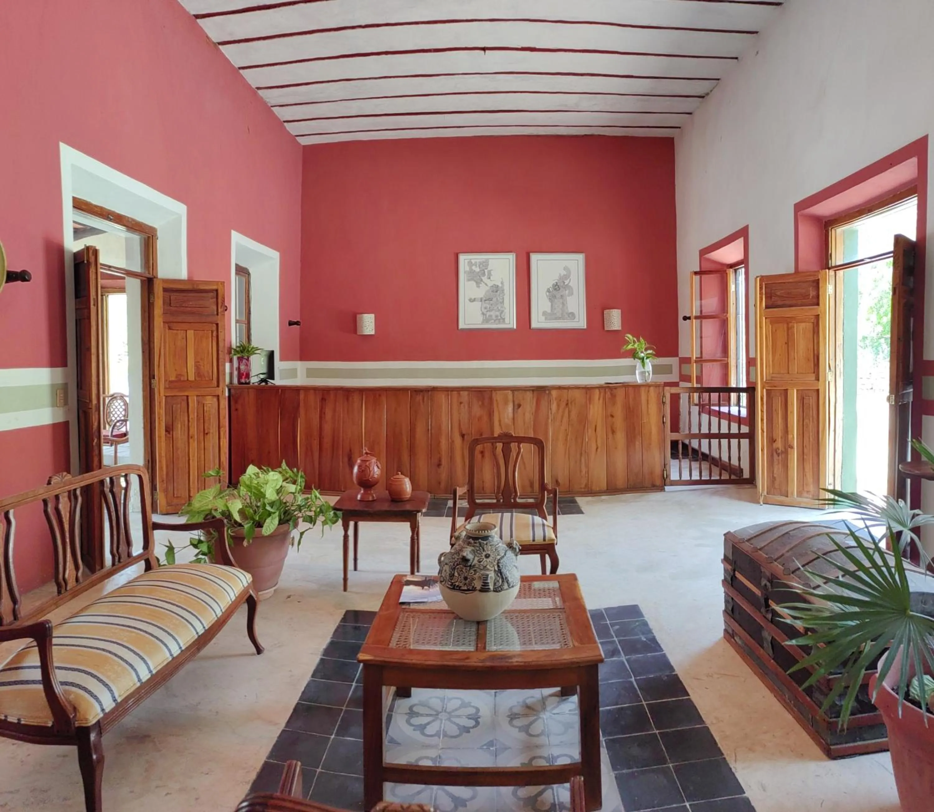 Lobby or reception in Hacienda San Francisco Tzacalha