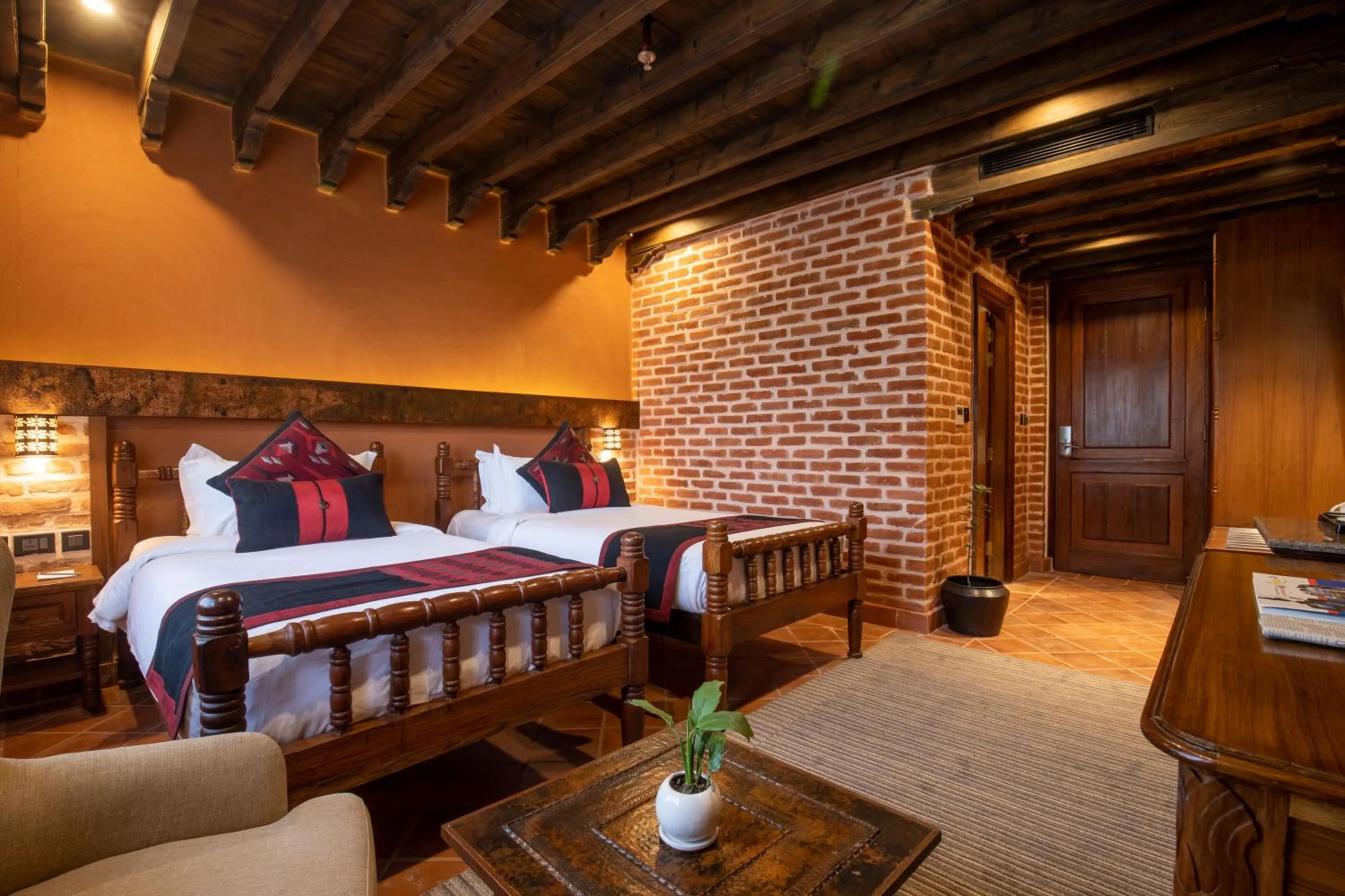Bed in Basera Boutique Hotel - Boutique escape in heart of Kathmandu