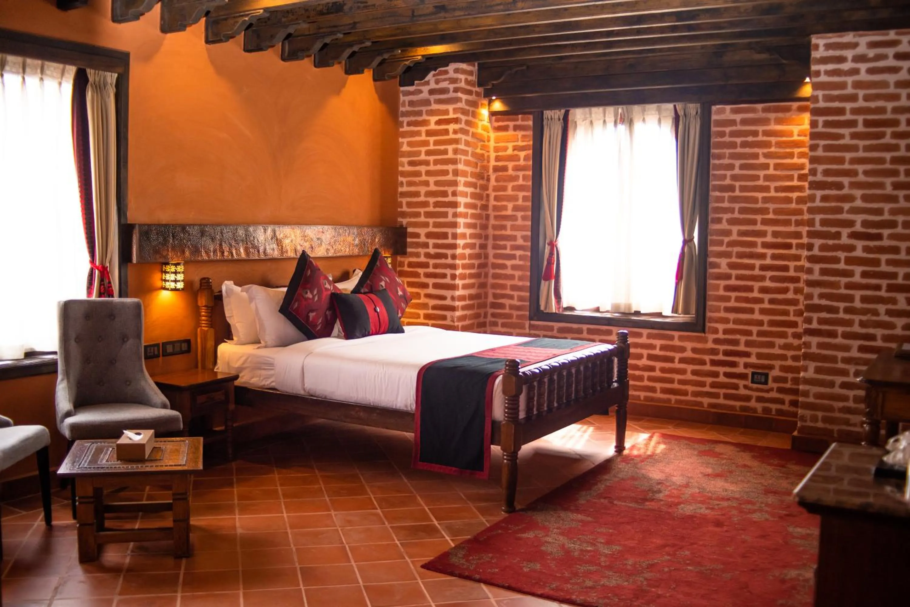 Bed in Basera Boutique Hotel - Boutique escape in heart of Kathmandu