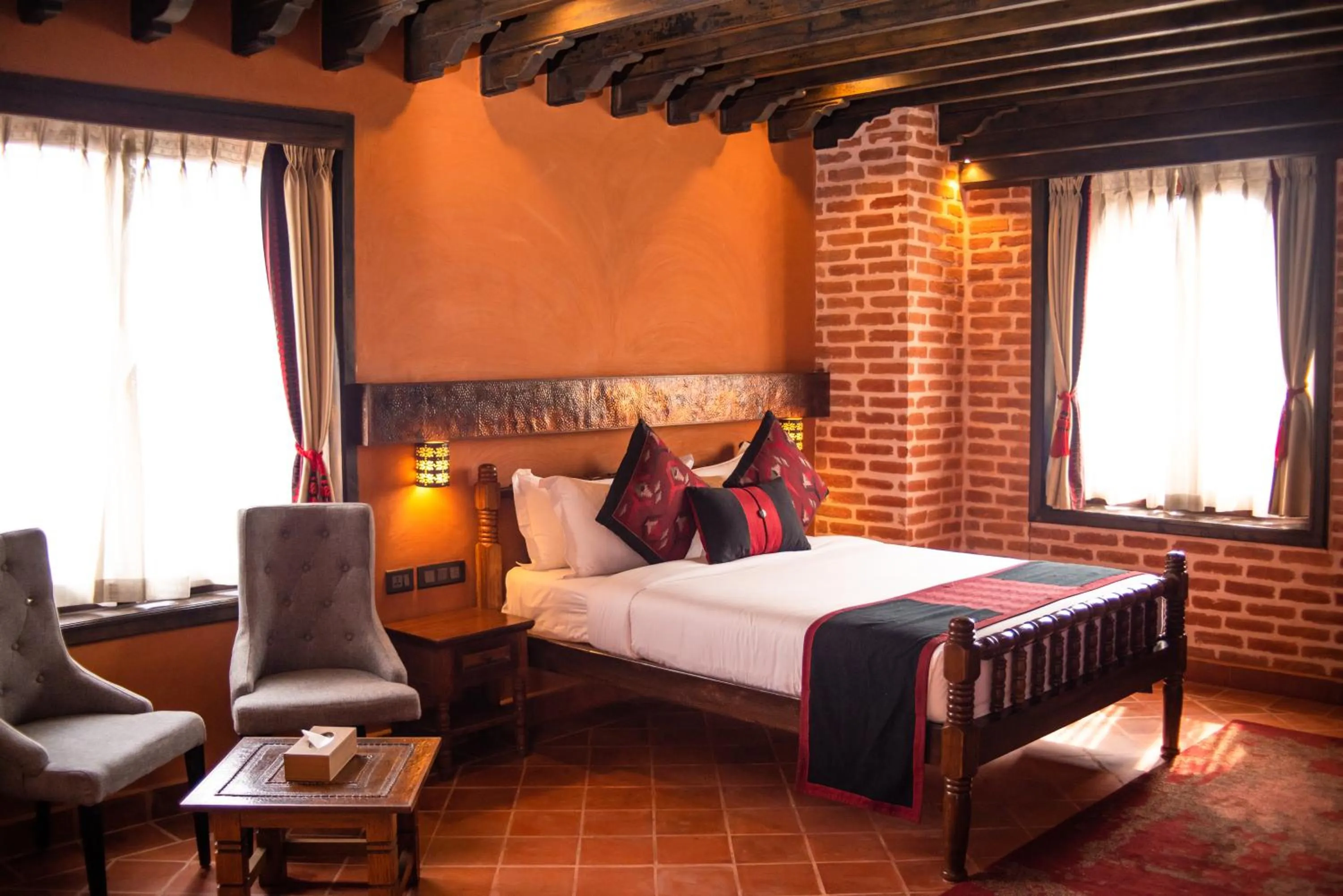 Bed in Basera Boutique Hotel - Boutique escape in heart of Kathmandu