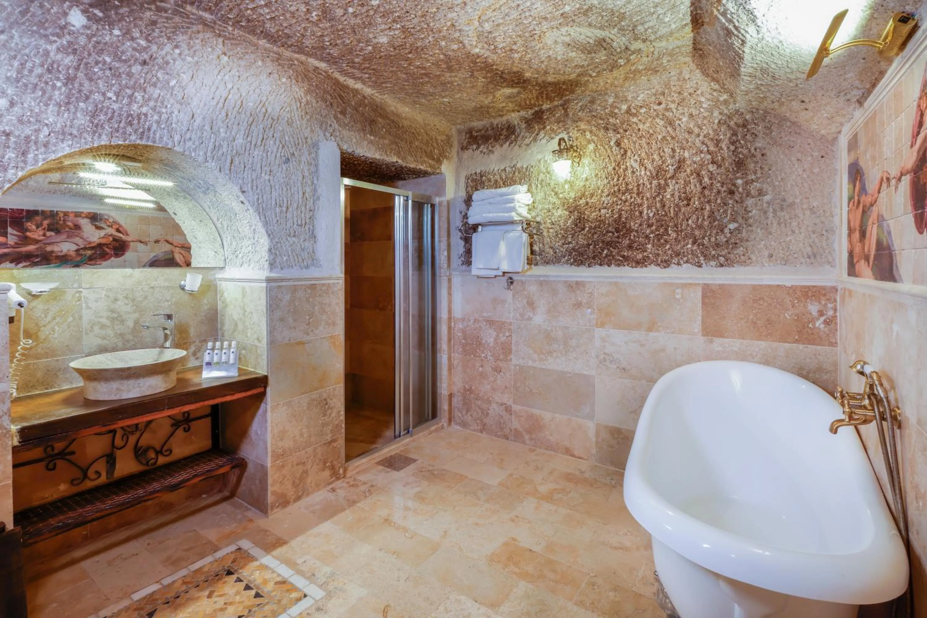 Bathroom in Angel Cappadocia Cave Hotel
