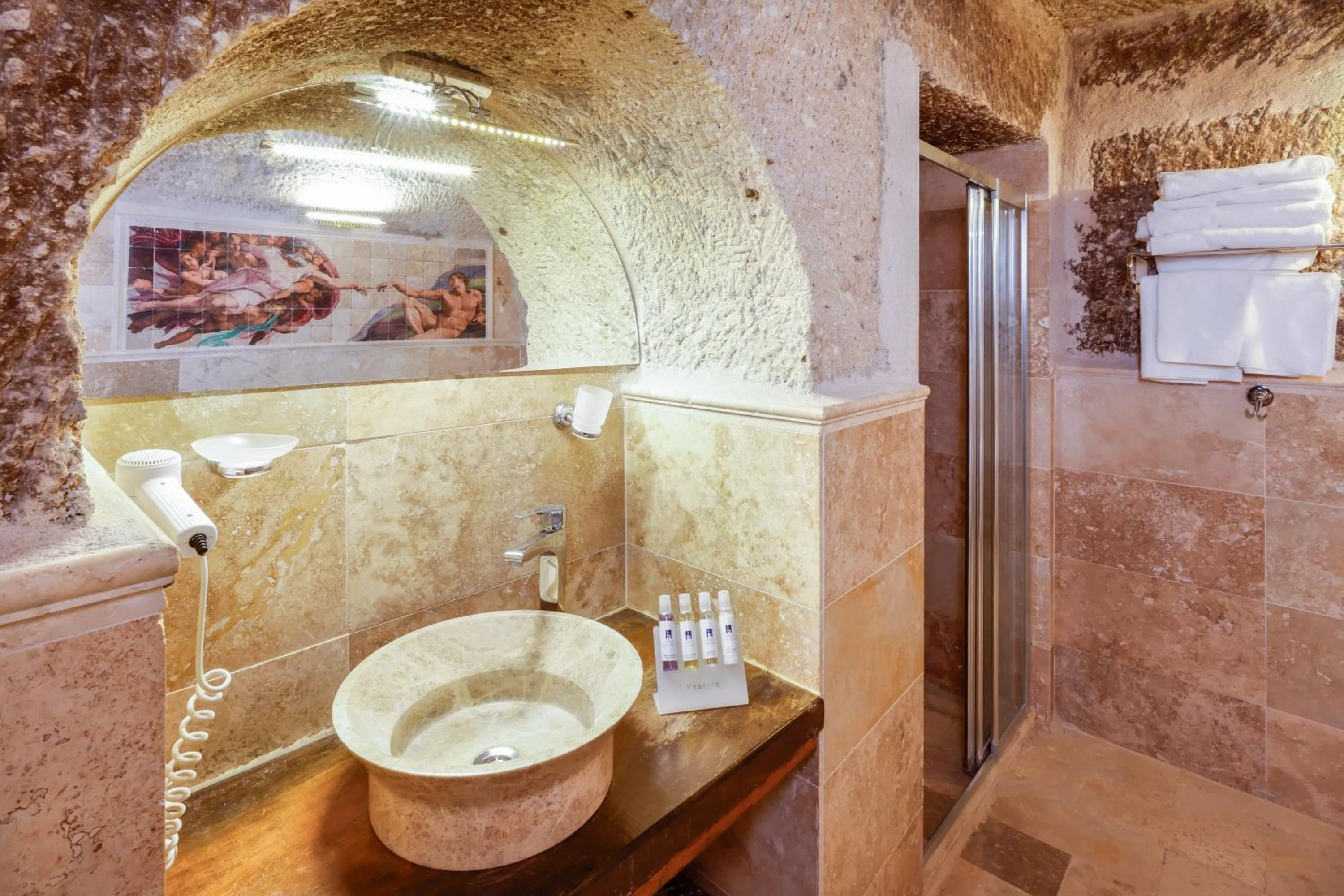 Bathroom in Angel Cappadocia Cave Hotel