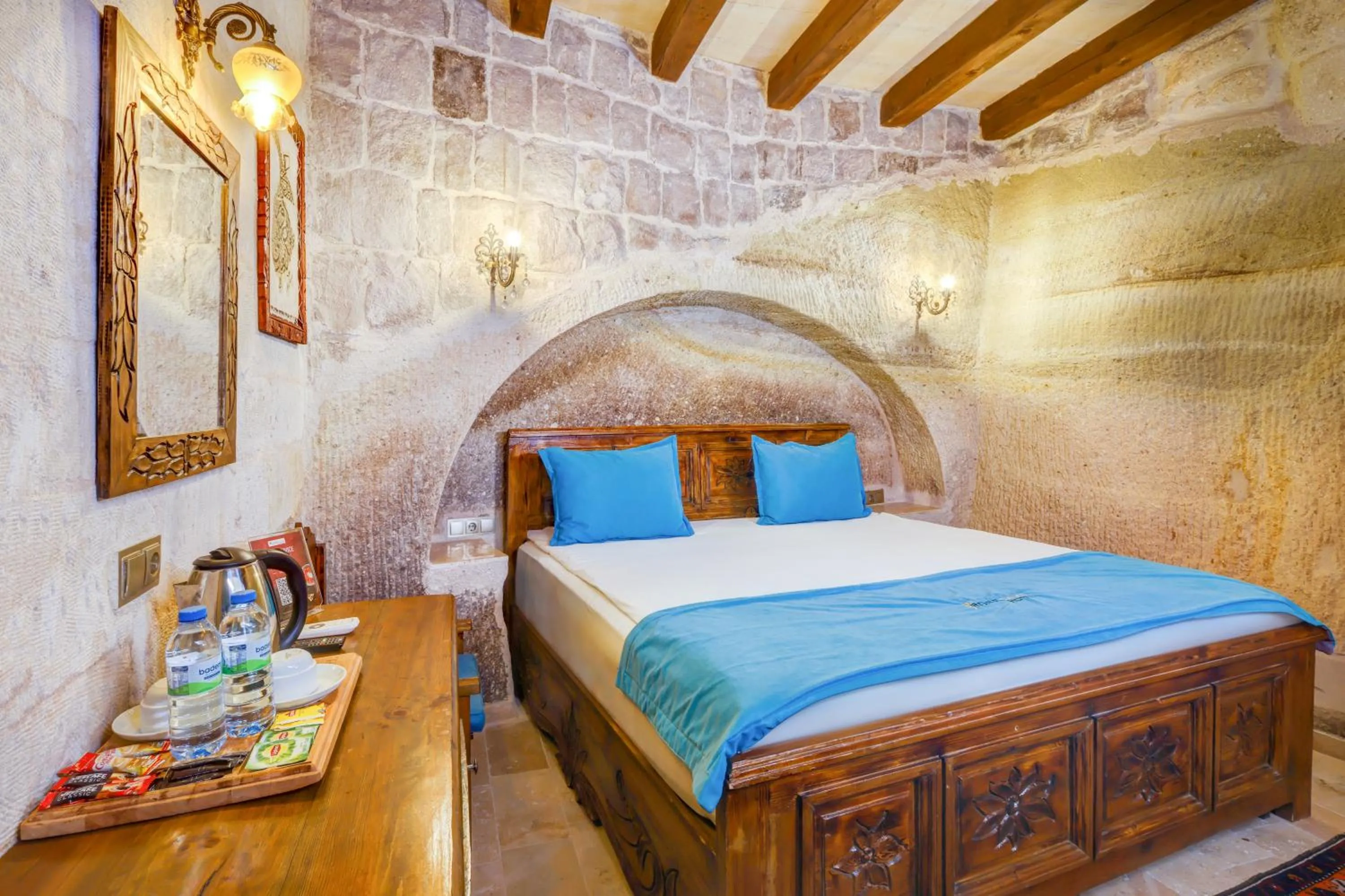 Bed in Angel Cappadocia Cave Hotel
