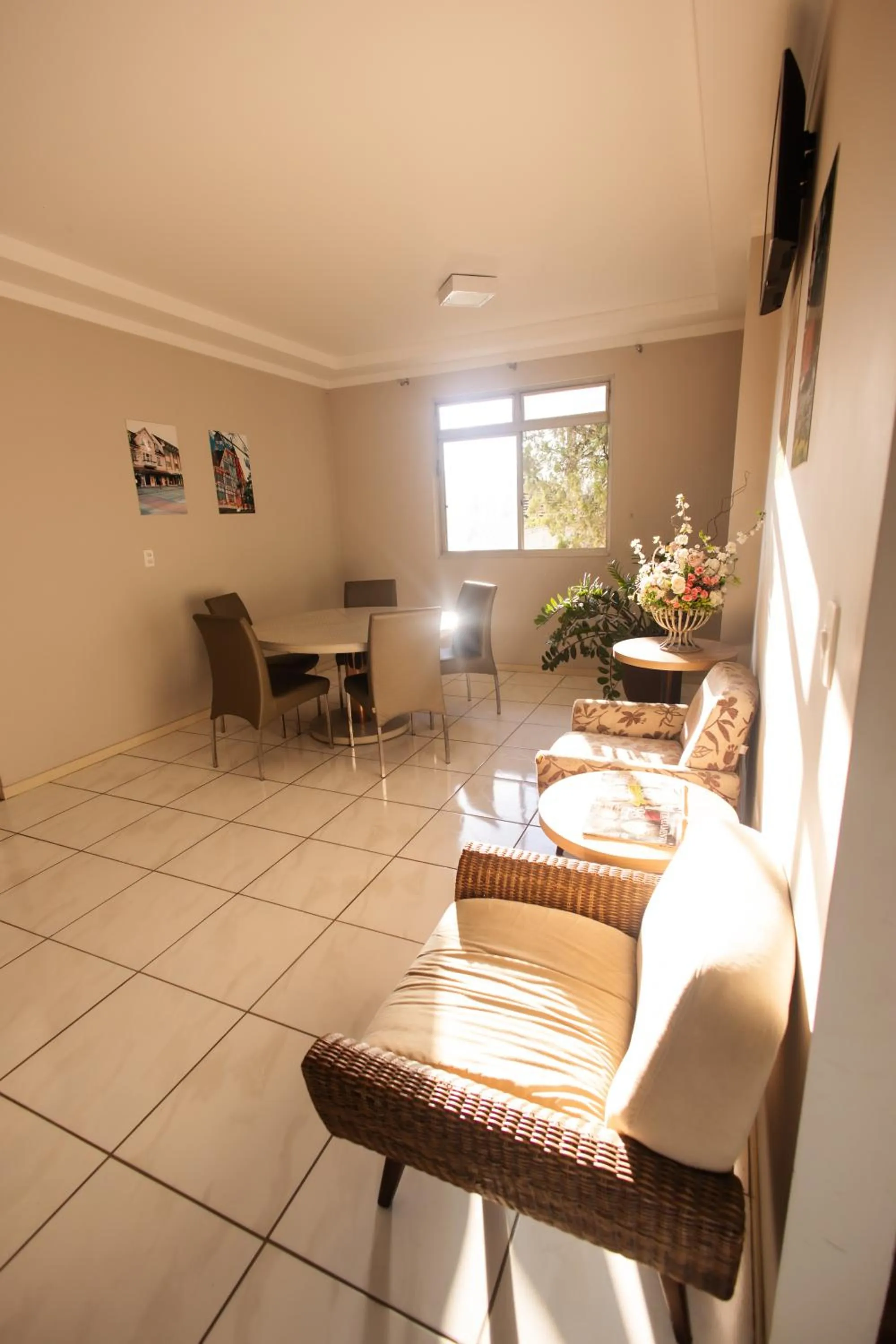 Seating area in CHA Mime Hotel