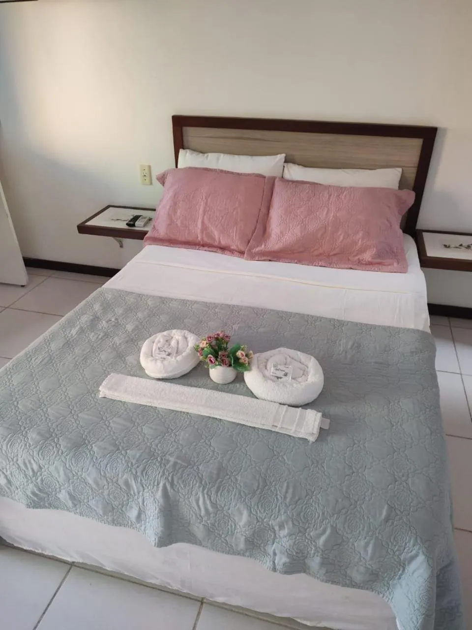 Bed in Pousada Camburi Star