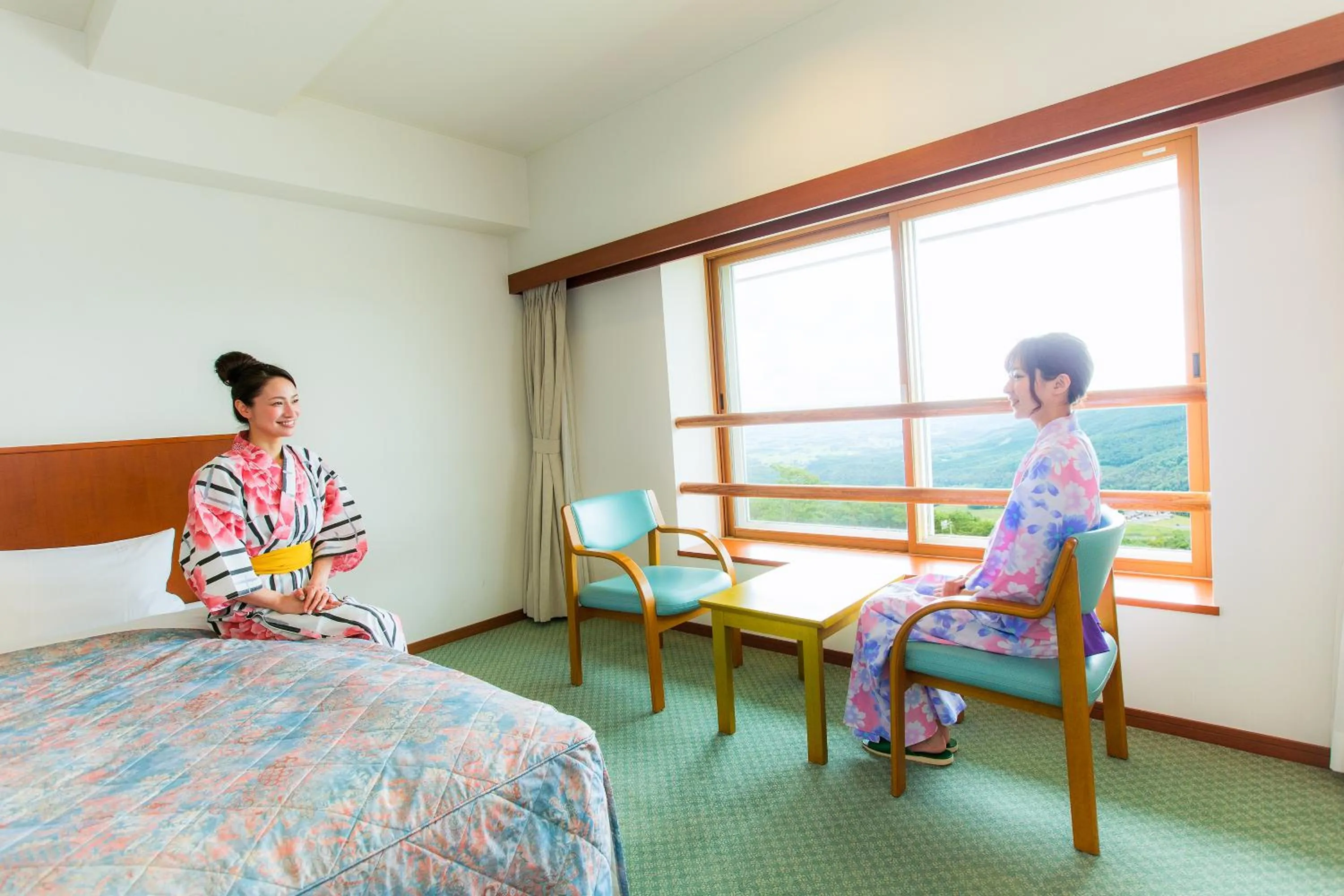 Bed in Kyukamura Iwate-Amiharionsen