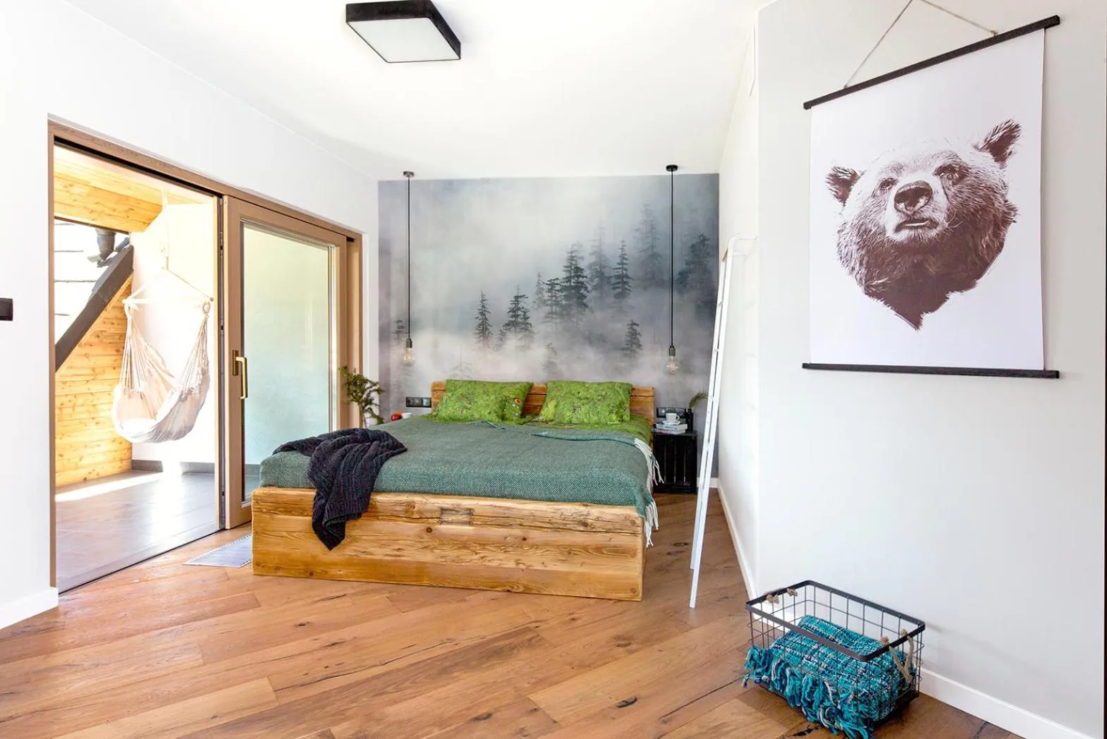 Bed in Green Deer Premium