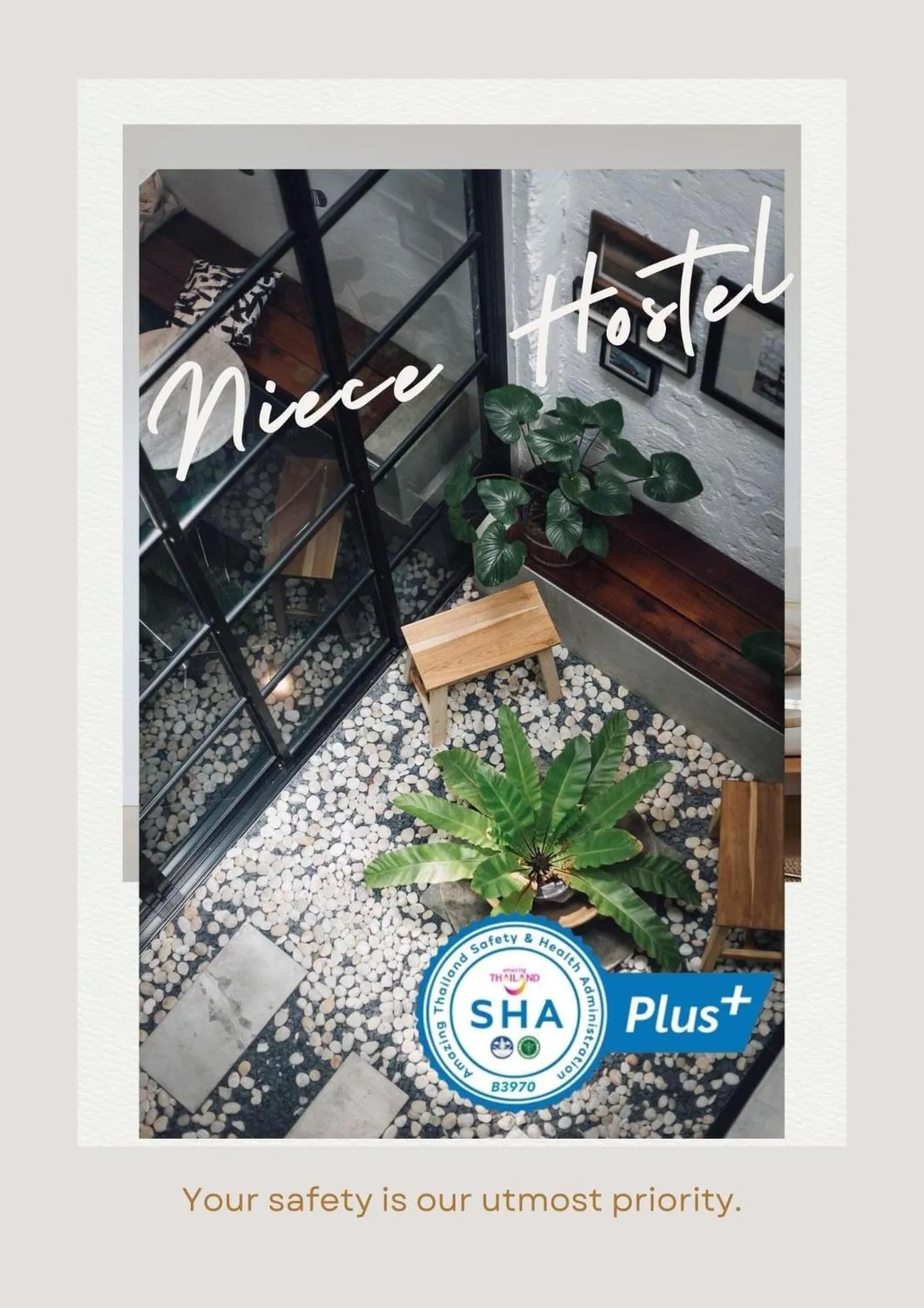 Logo/Certificate/Sign in Niece Hostel Phuket - Bangtao Beach