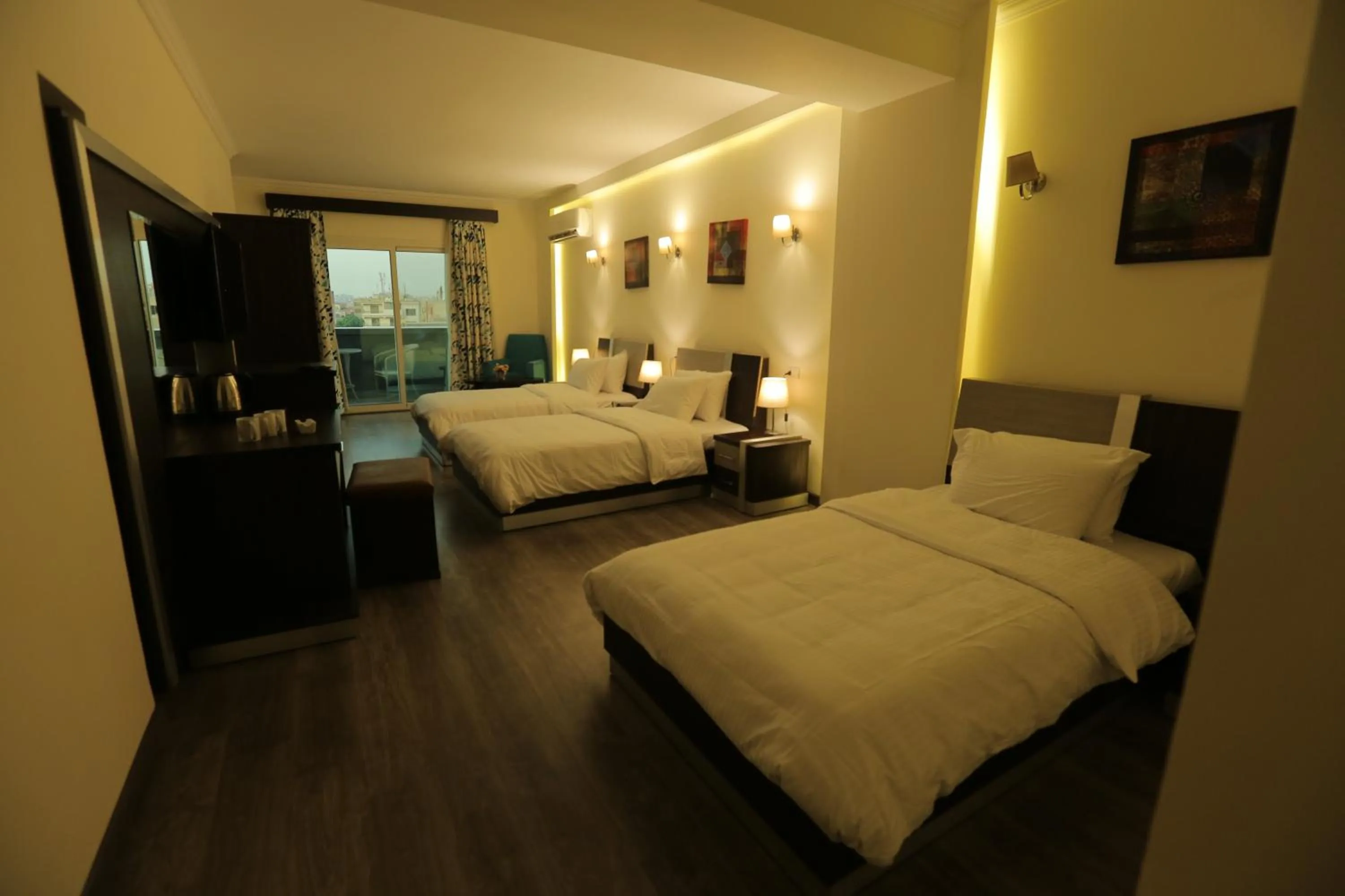 Photo of the whole room, Bed in Pyramid Edge Hotel & Exclusive Pyramids View Rooftop