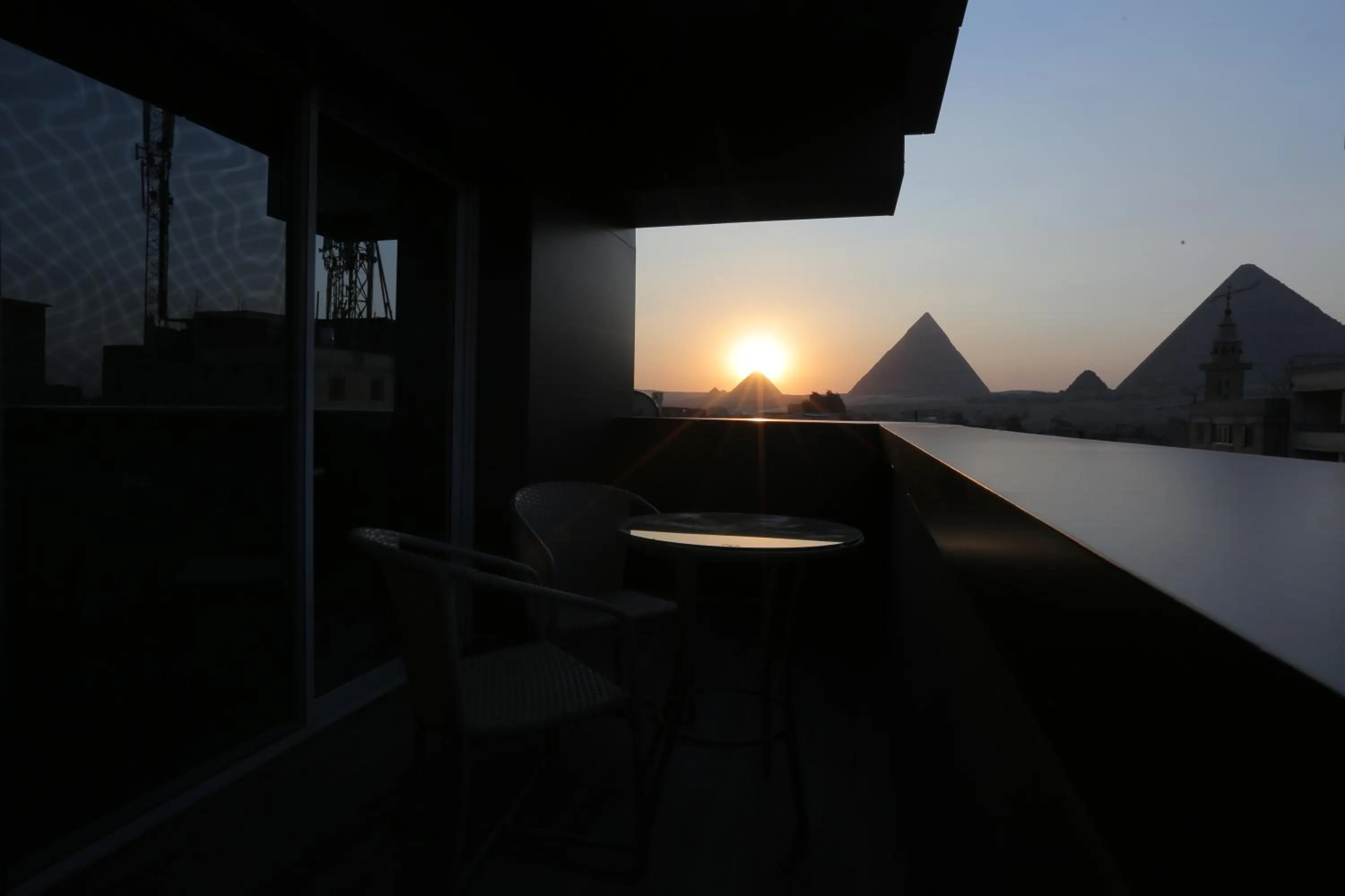 Balcony/Terrace in Pyramid Edge Hotel & Exclusive Pyramids View Rooftop
