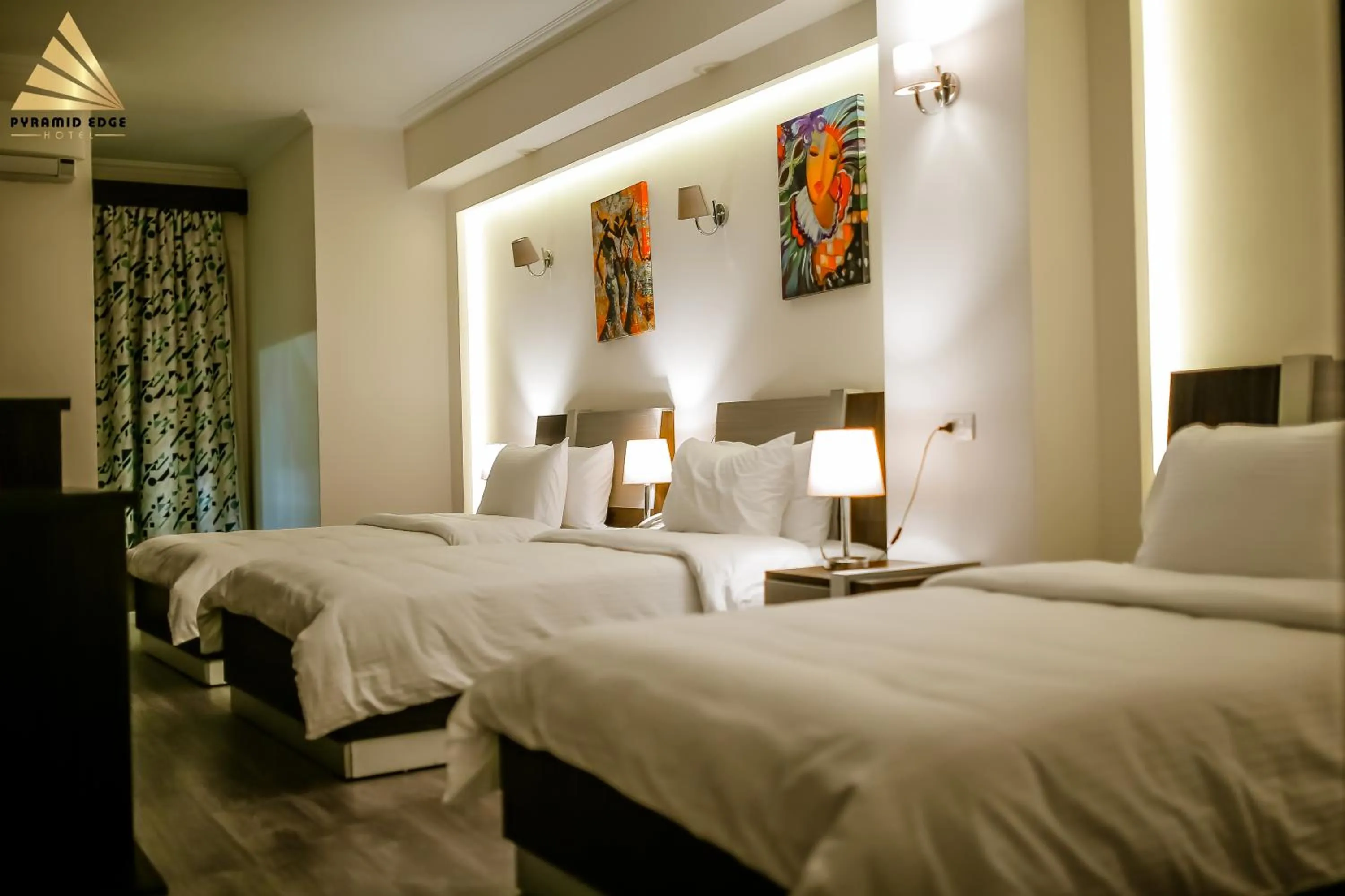 Bed in Pyramid Edge Hotel & Exclusive Pyramids View Rooftop