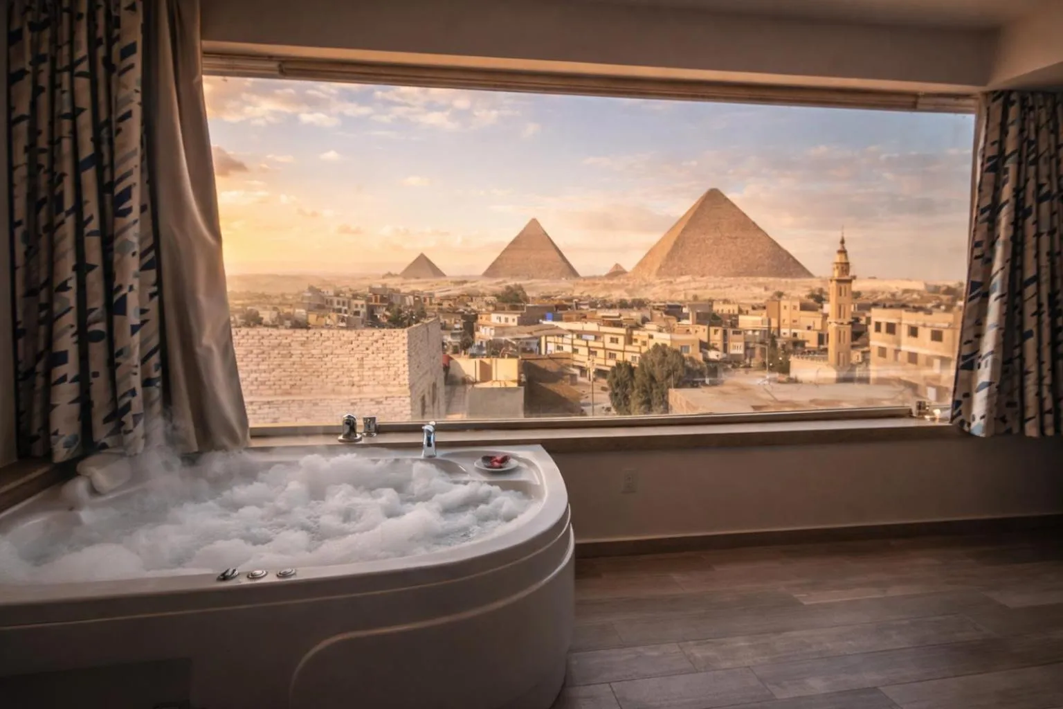 View (from property/room) in Pyramid Edge Hotel & Exclusive Pyramids View Rooftop