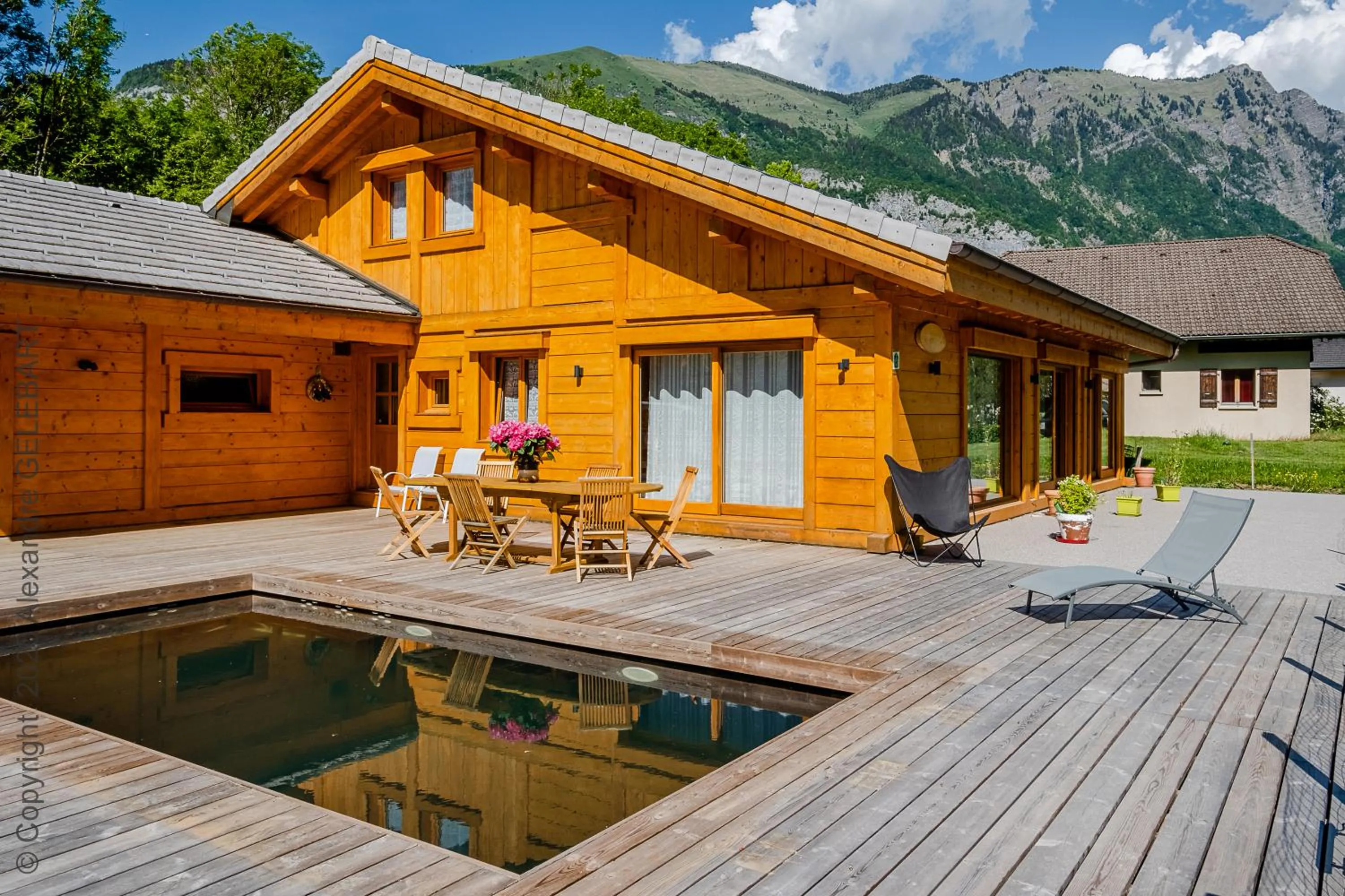 Swimming pool in Chalet aux 3 biches