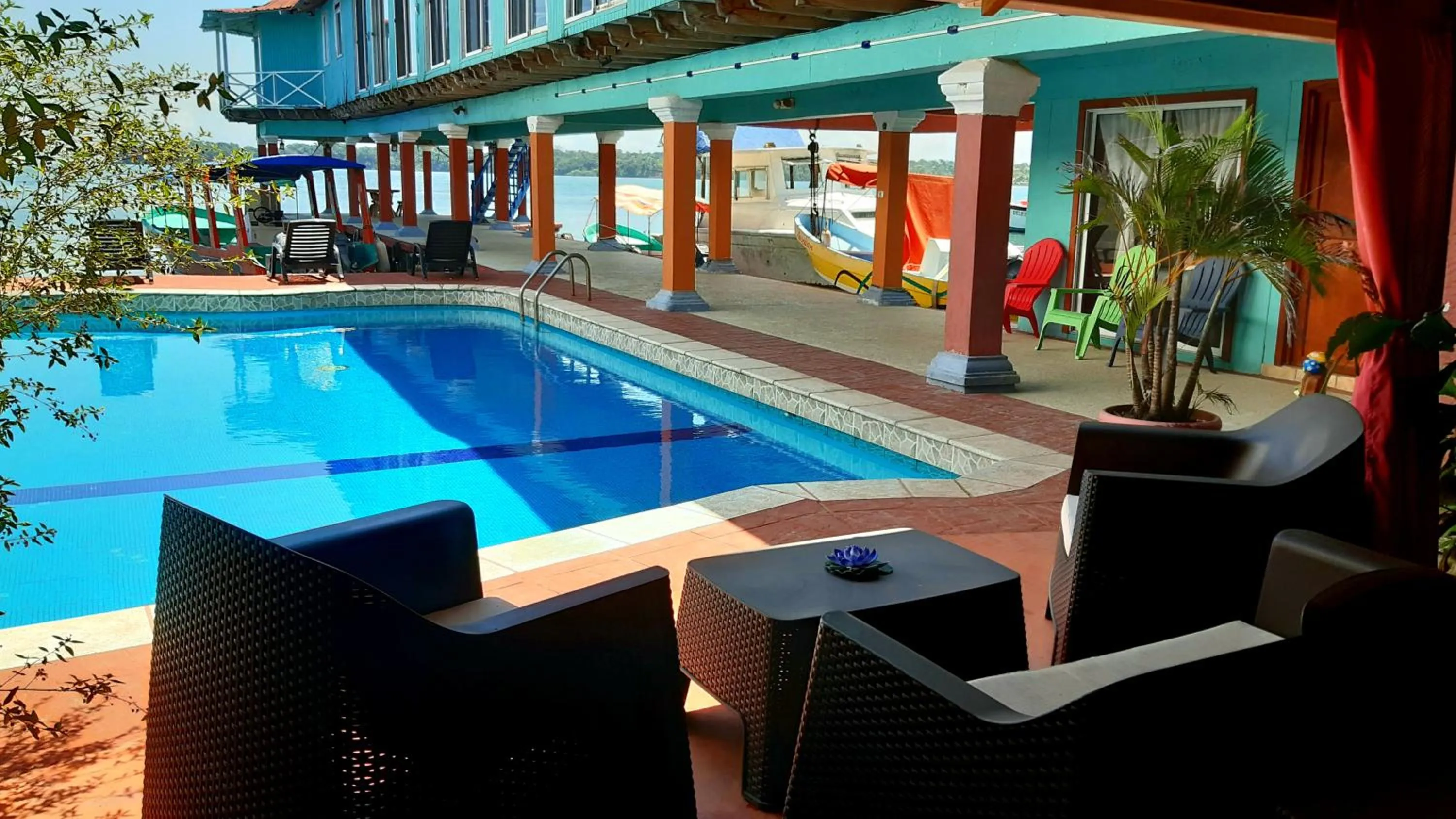 Property building in Hotel El Delfin