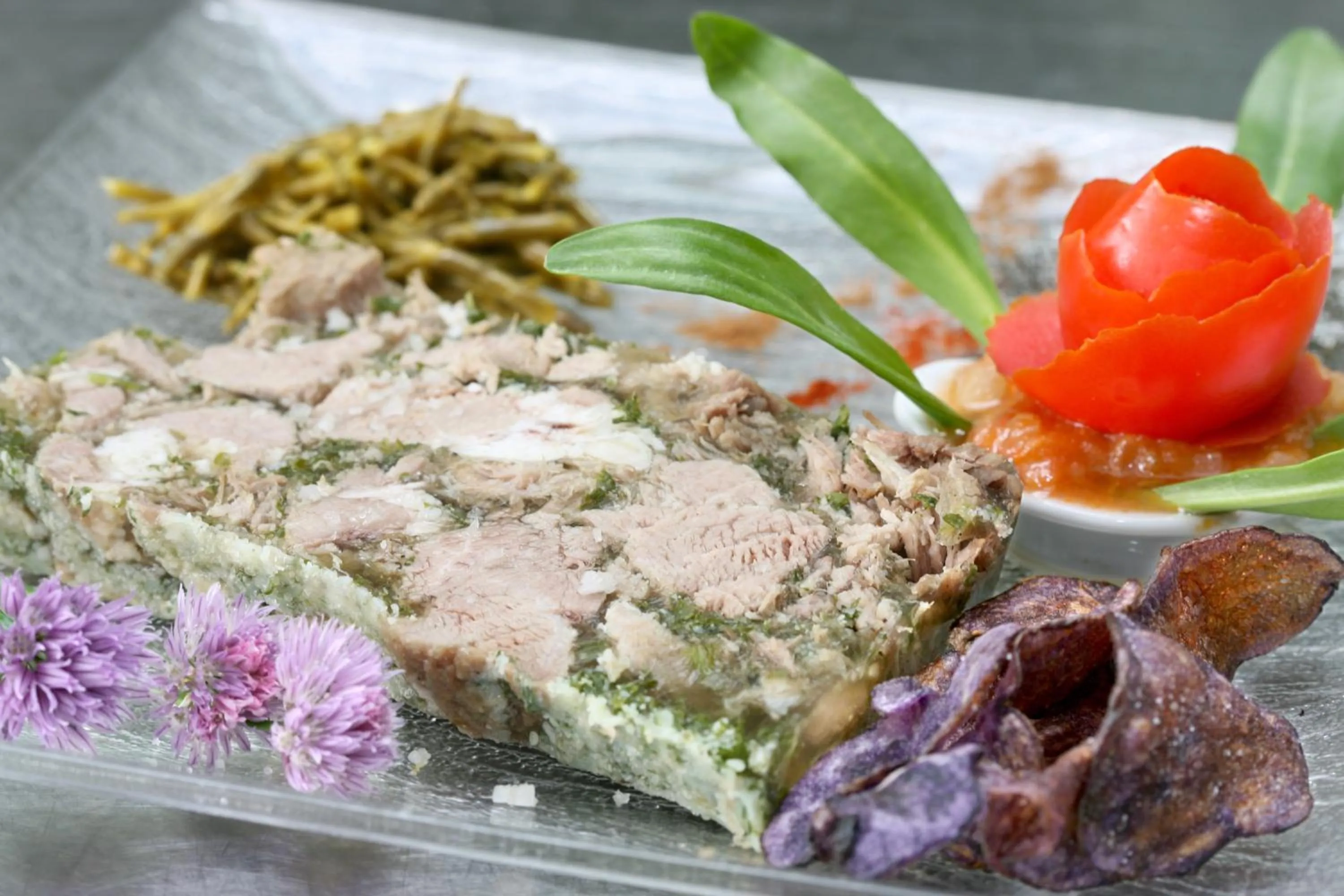 Food close-up in Logis Auberge De La Dune - Hôtel & Restaurant