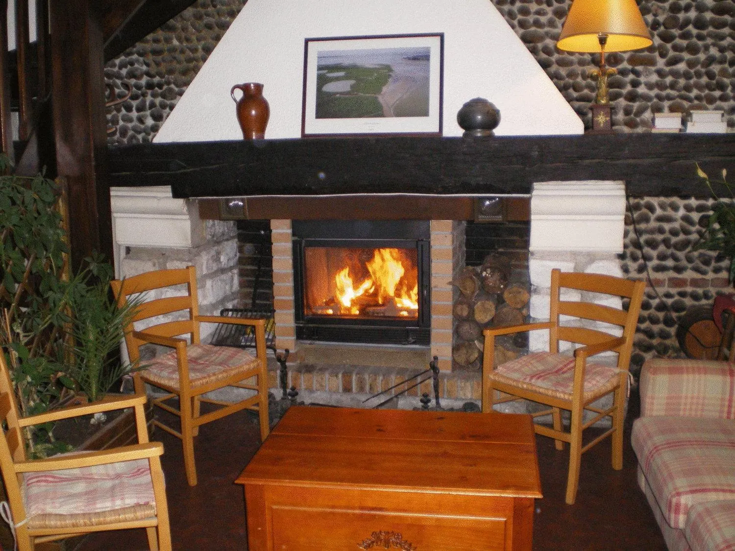 Decorative detail in Logis Auberge De La Dune - Hôtel & Restaurant