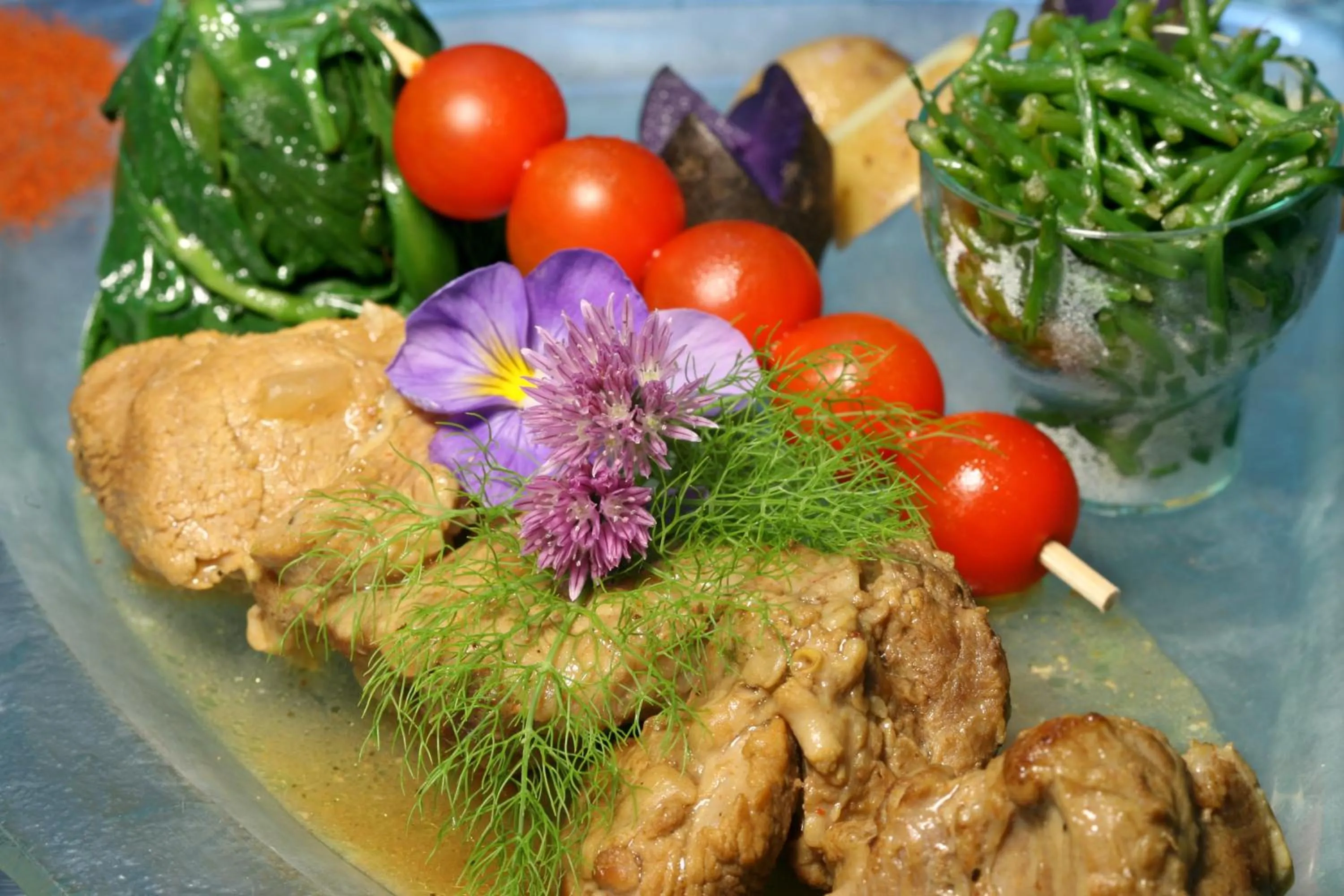 Food close-up in Logis Auberge De La Dune - Hôtel & Restaurant