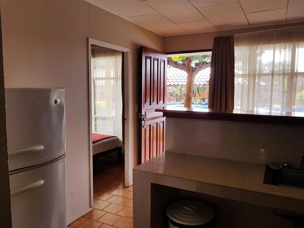 Kitchen or kitchenette in Hotel & Villas Huetares