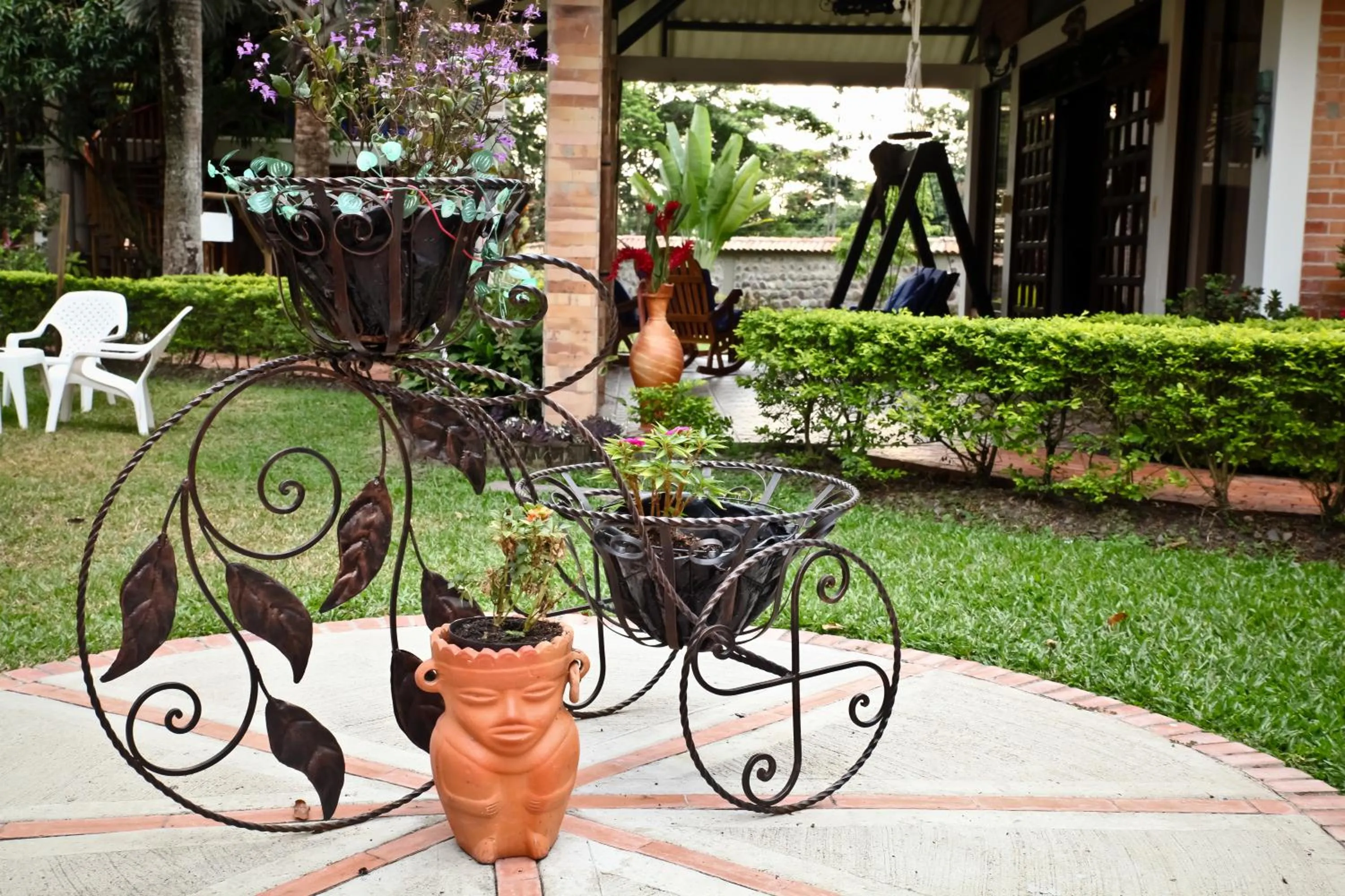 Garden view in Hotel Boutique Villas de San Sebastián