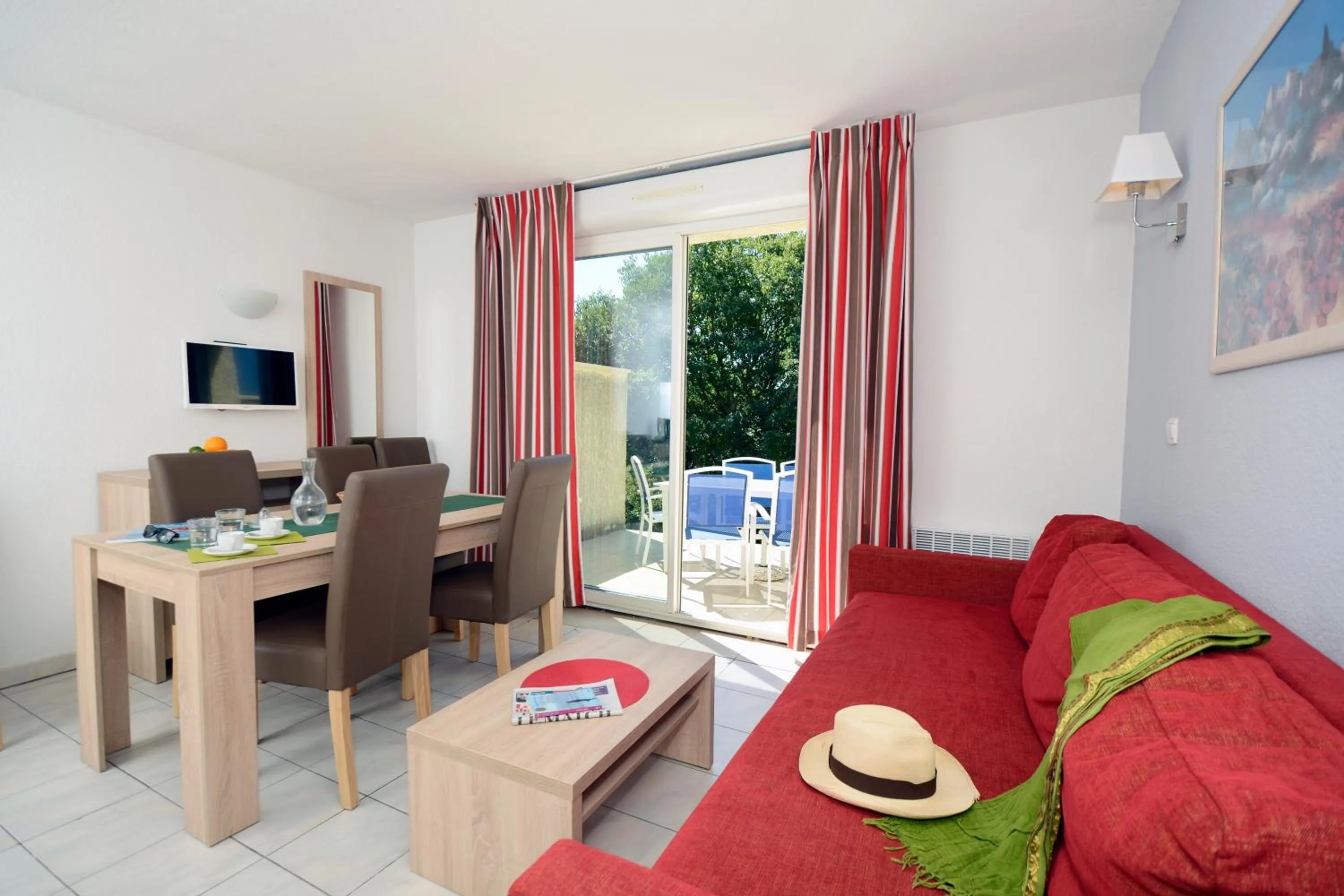 Living room in Résidence Odalys Les Hauts de Salavas