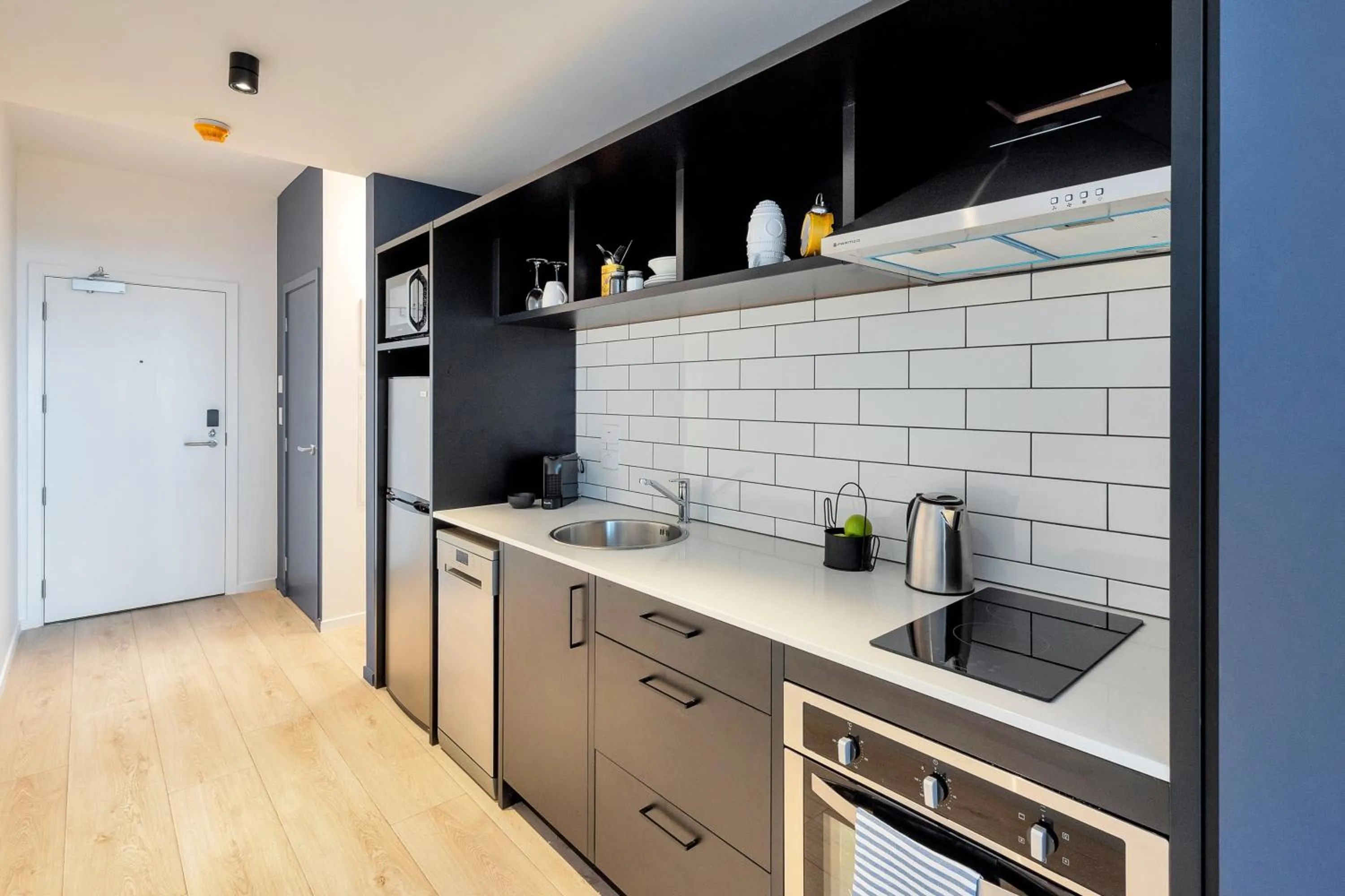 Kitchen or kitchenette in Roomie Apartment Hotel