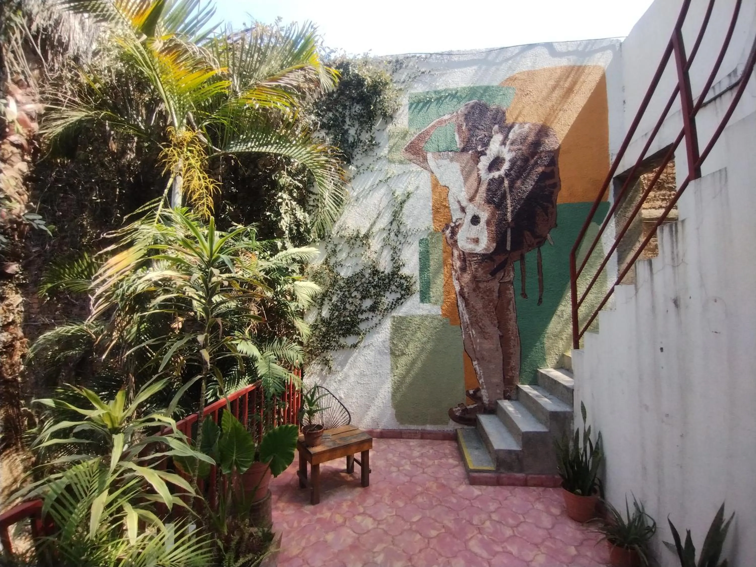 Decorative detail in Hostel Hospedarte Chapultepec