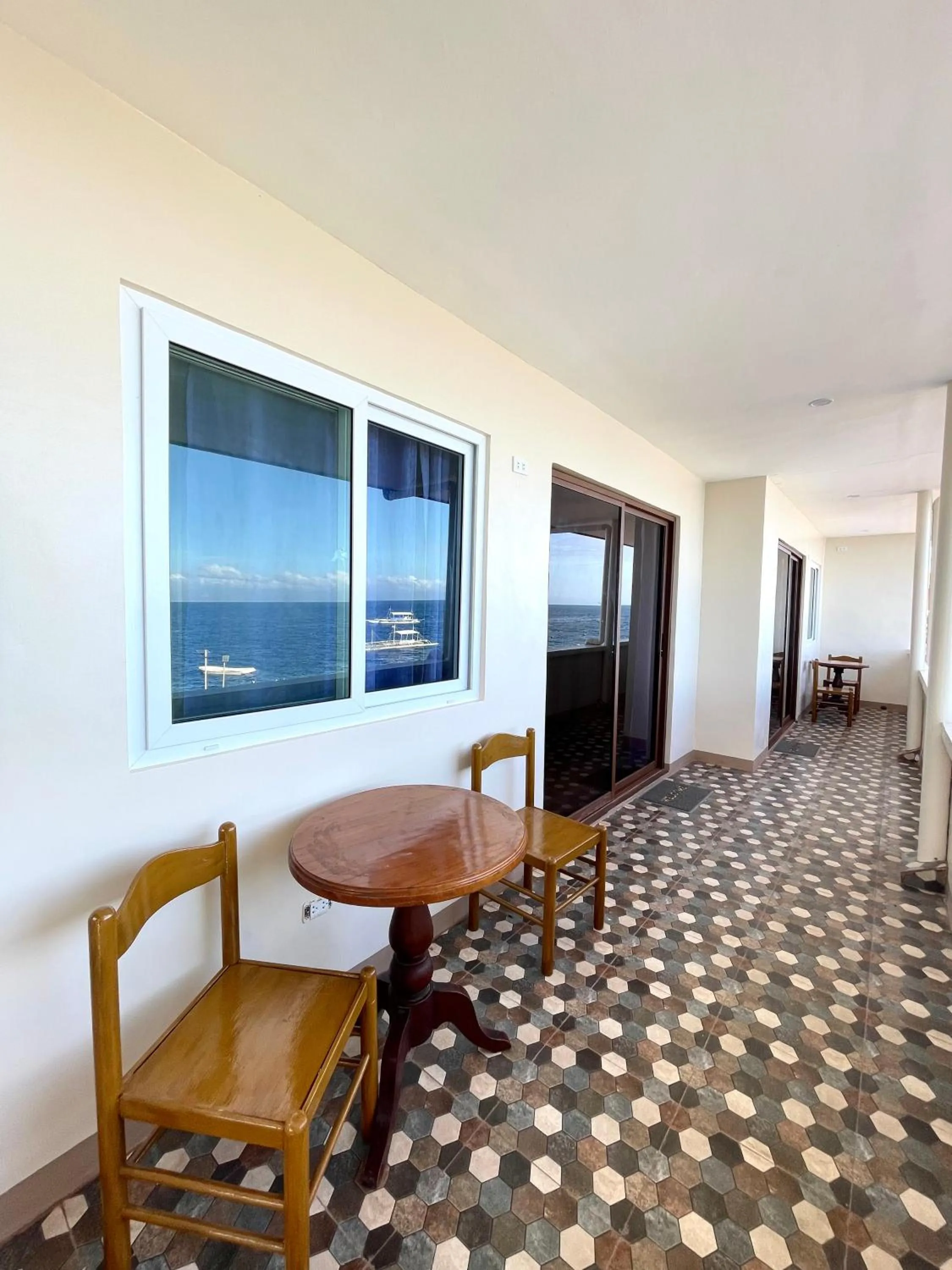 Seating area in Marina Village