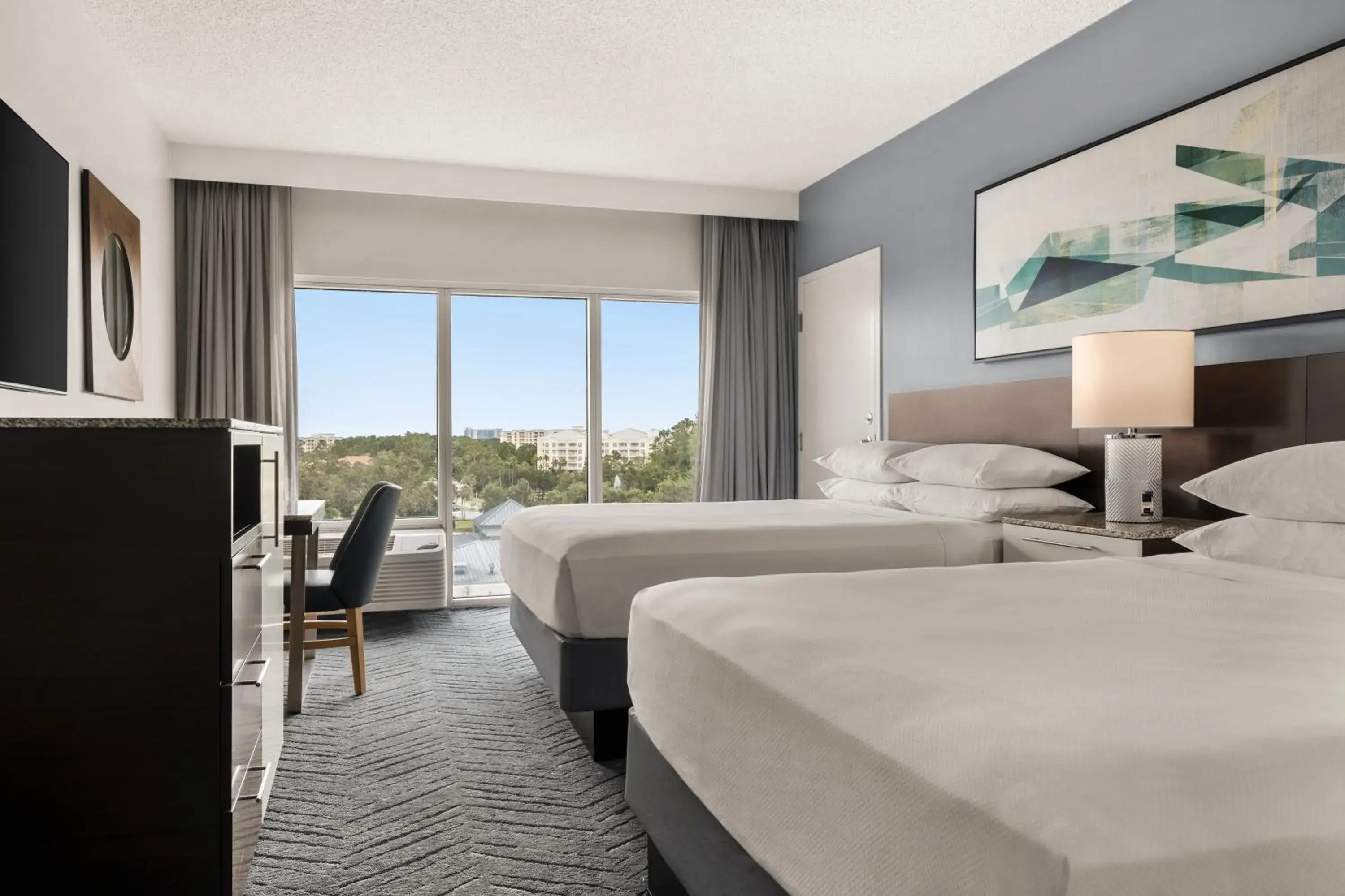 Queen Room with Two Queen Beds and Pool View in Delta Hotels by Marriott Orlando Celebration Queen Room with Two Queen Beds and Pool View in Delta Hotels by Marriott Orlando Celebration